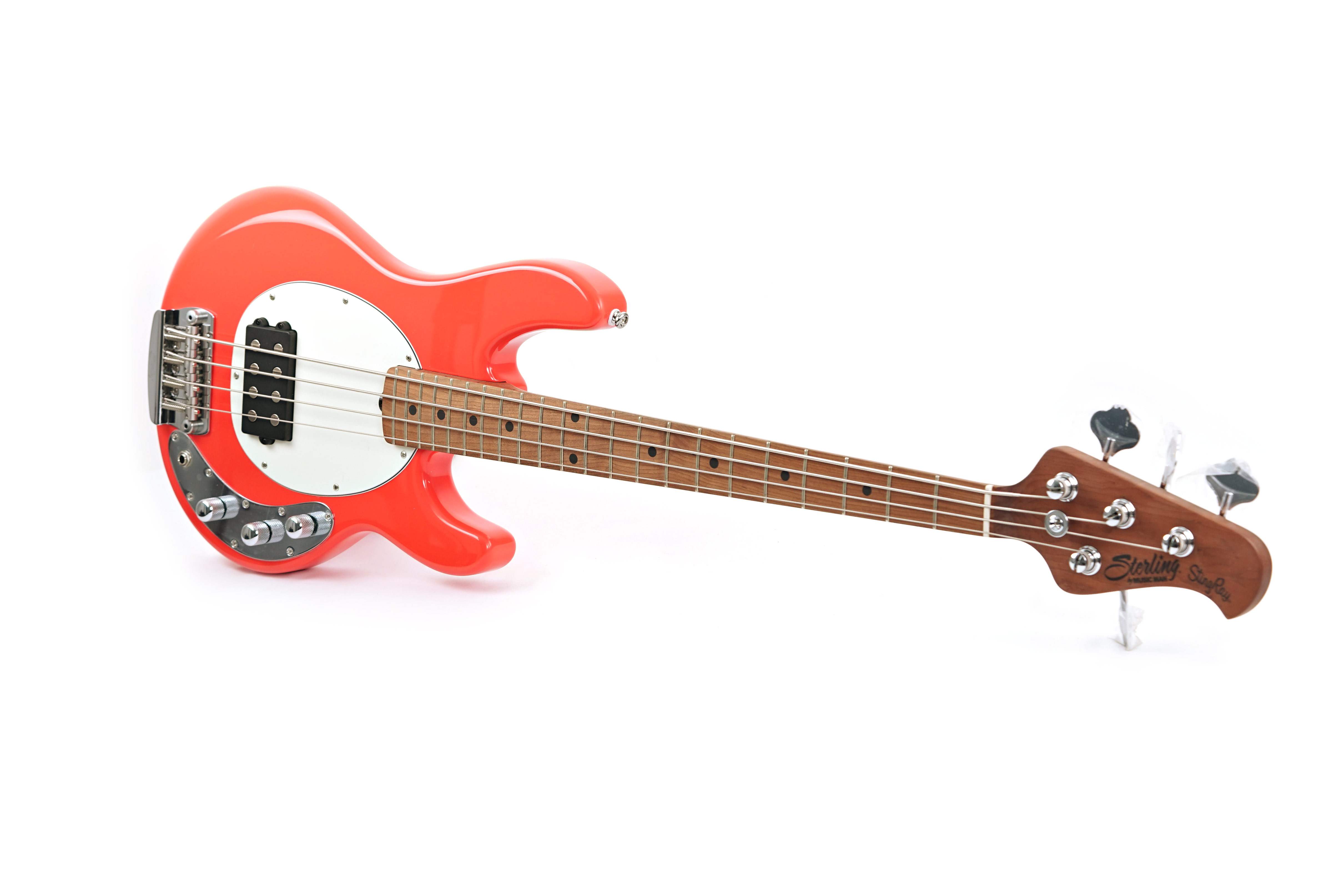 GUITARGUITAR Music Man Sterling StingRay Short Scale Bass RAYSS4 Fiesta Red