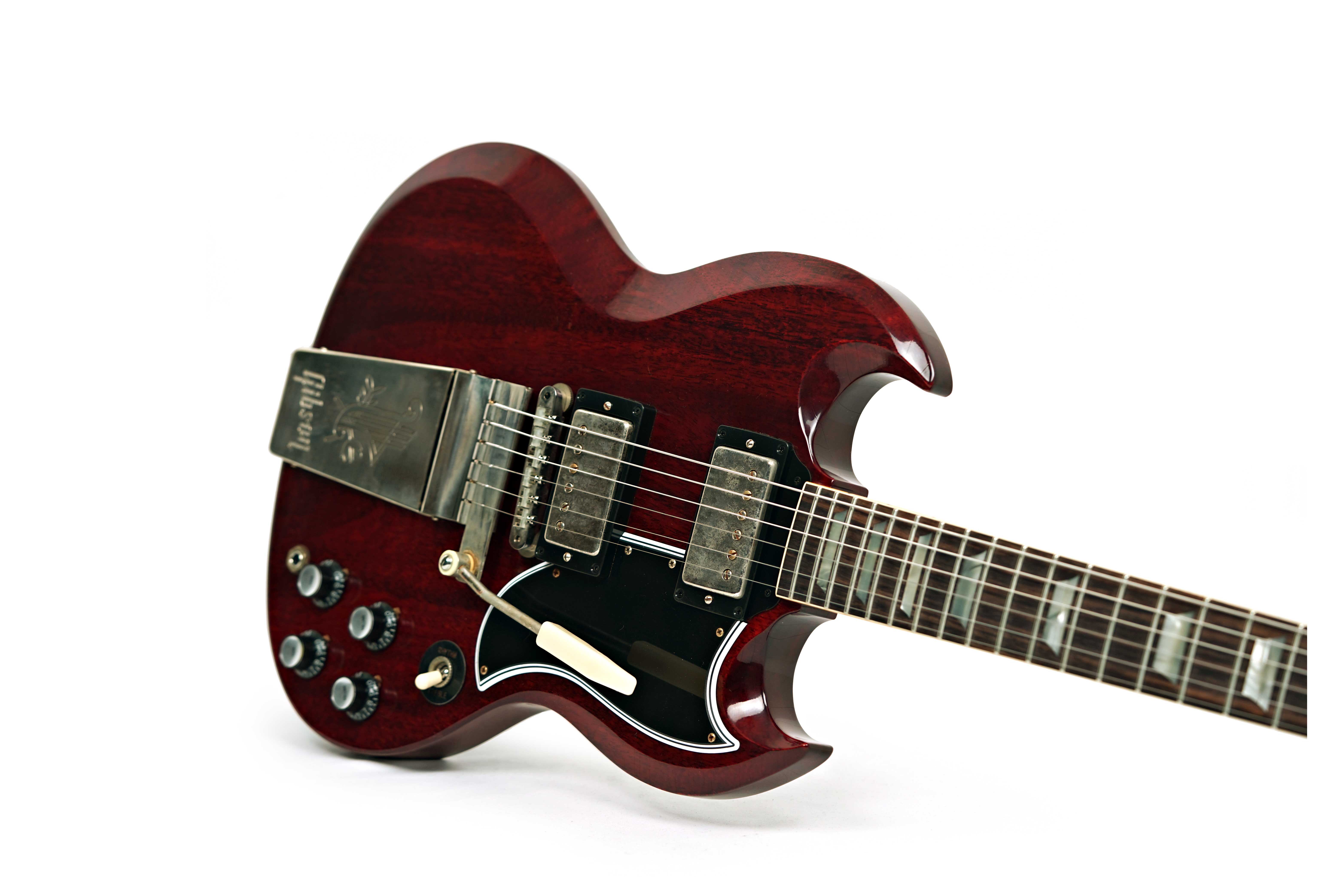 GUITARGUITAR Gibson Custom Shop Murphy Lab 1964 SG Standard Reissue With Maestro Ultra Light Aged Cherry Red #503404
