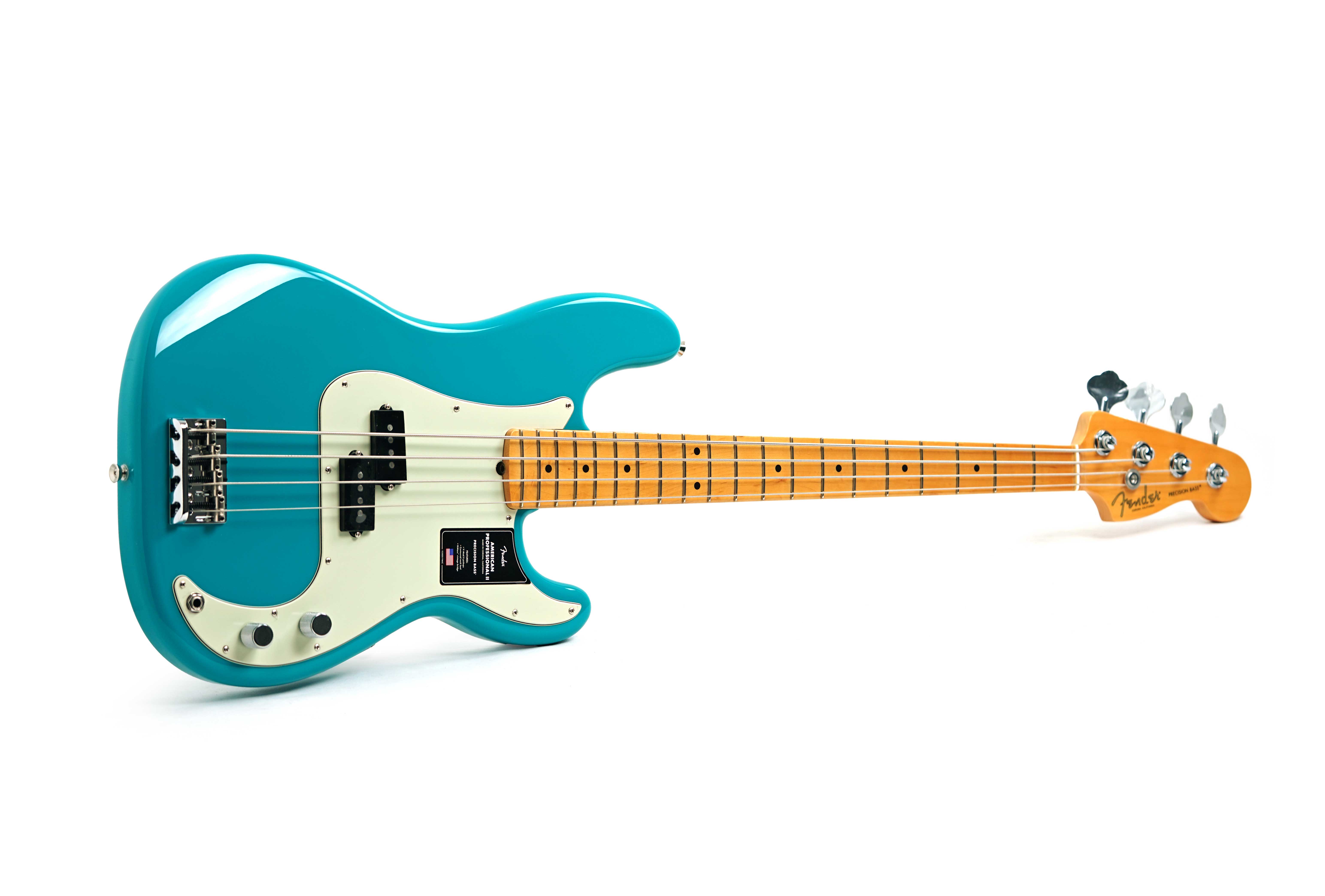 GUITARGUITAR Fender American Professional II Precision Bass Miami Blue Maple Fingerboard #US25051095