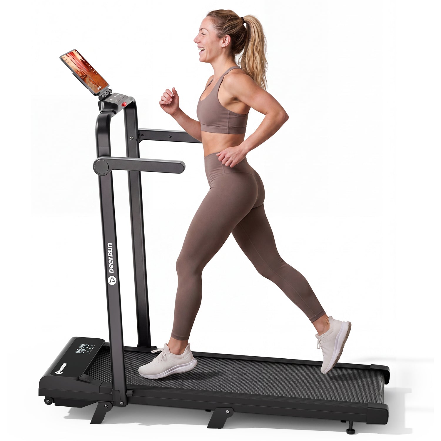 DeerRun A6 Plus foldable treadmill for home walking and running