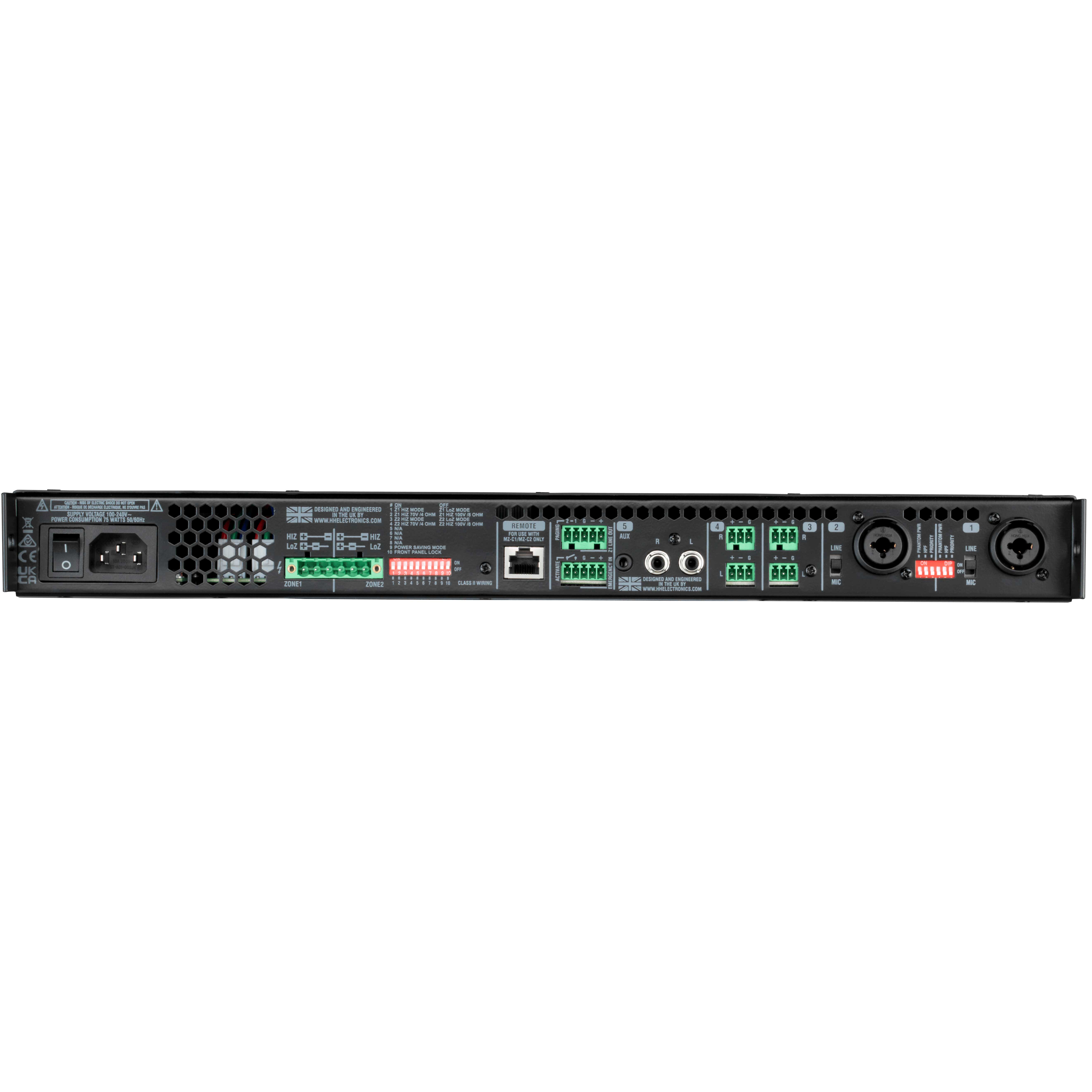 GUITARGUITAR HH MZ-140D Two Zone Matrix Power Amplifier