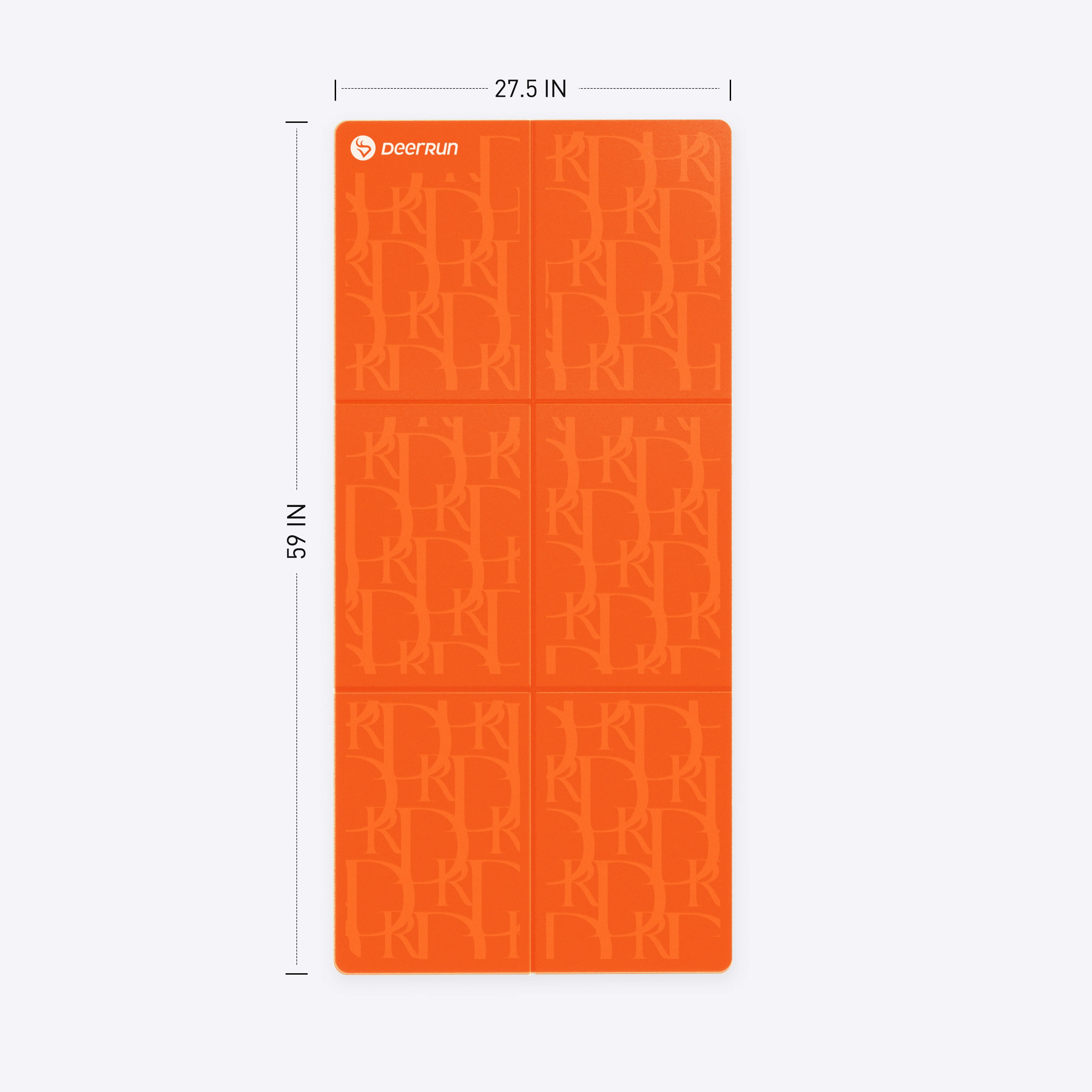 Sporty Vitality Orange DeerRun® Sprint Mat: Specific, Foldable, Floor-Protecting