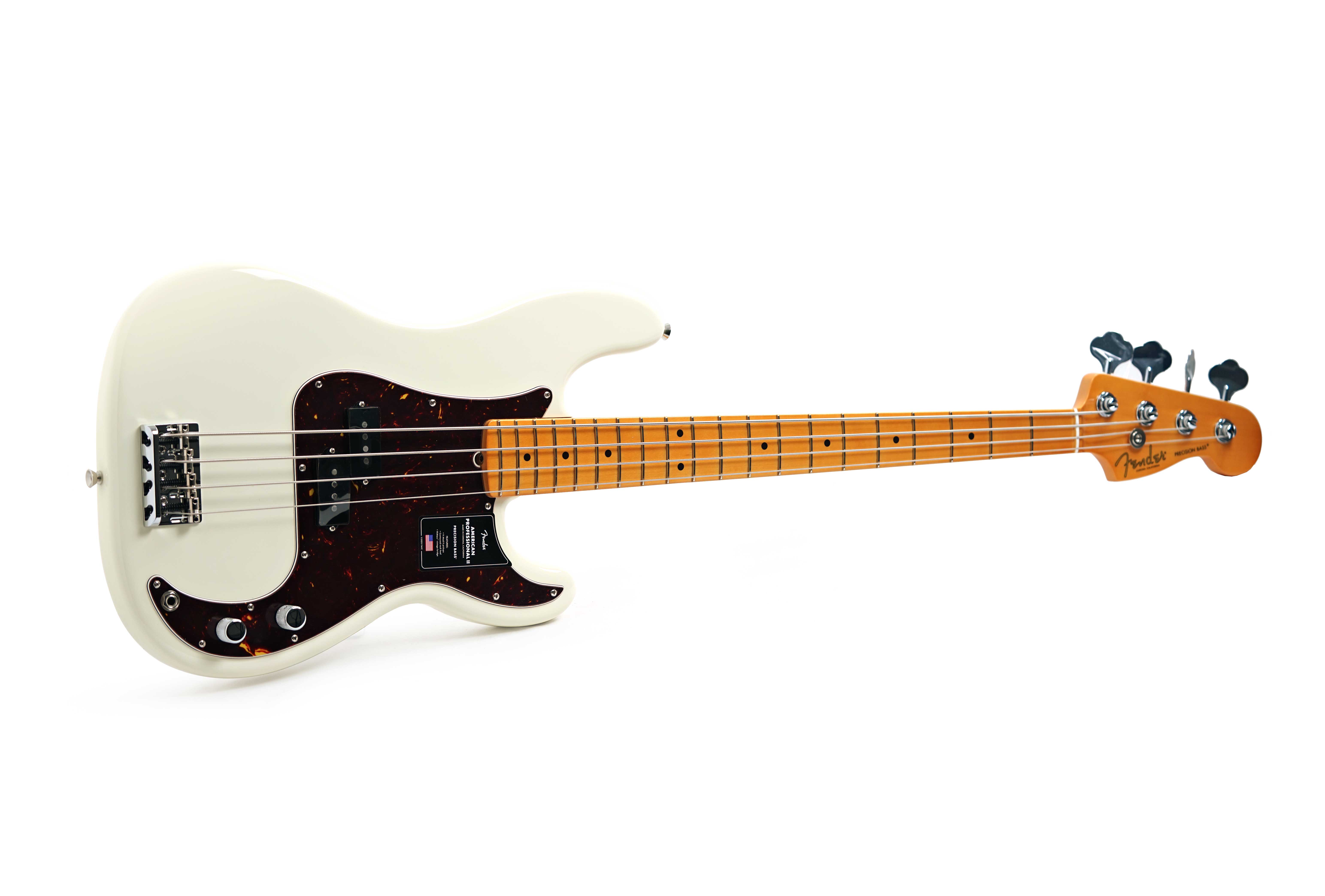 GUITARGUITAR Fender American Professional II Precision Bass Olympic White Maple Fingerboard #US25093939