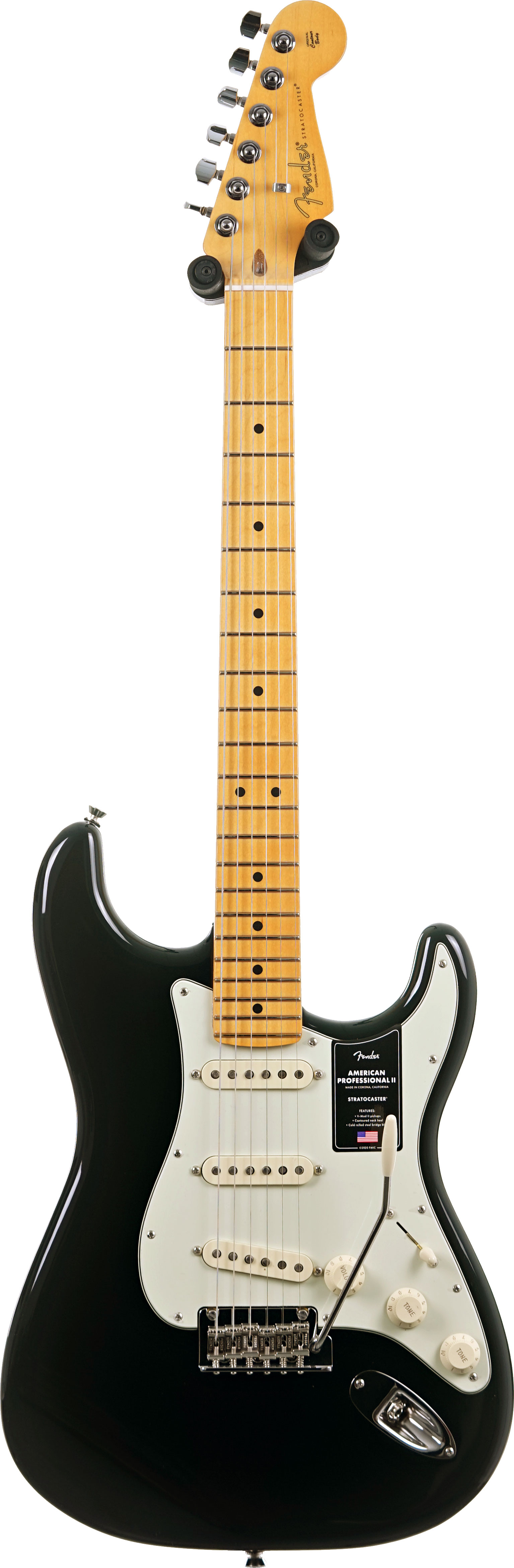 GUITARGUITAR Fender American Professional II Stratocaster Black Maple Fingerboard #US25042161