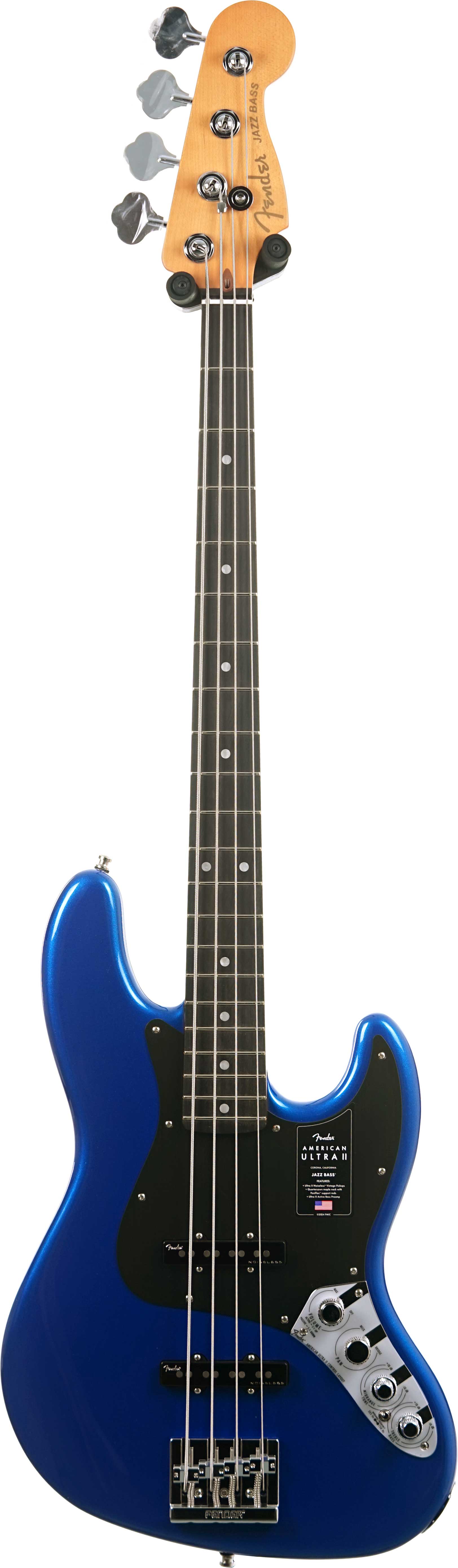 GUITARGUITAR Fender American Ultra II Jazz Bass Noble Blue Ebony Fingerboard #US24021051