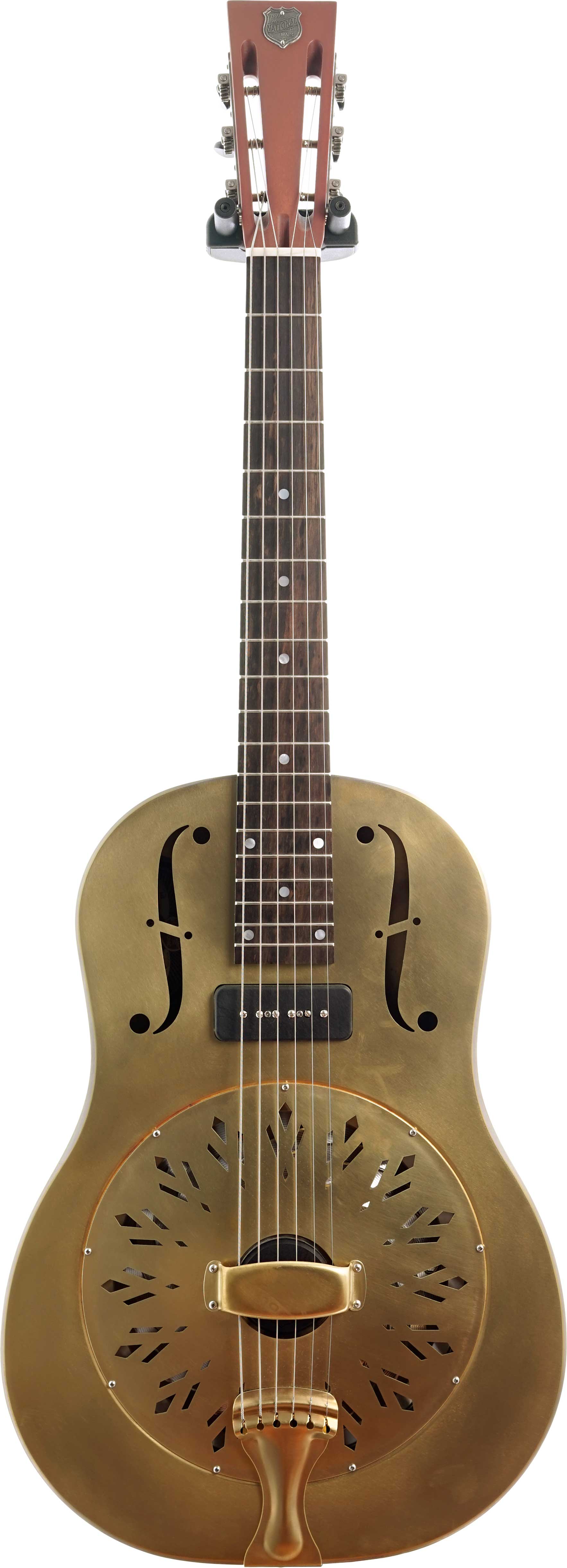 GUITARGUITAR National Reso-Phonic Raw 12 Fret Brass with Lollar P90