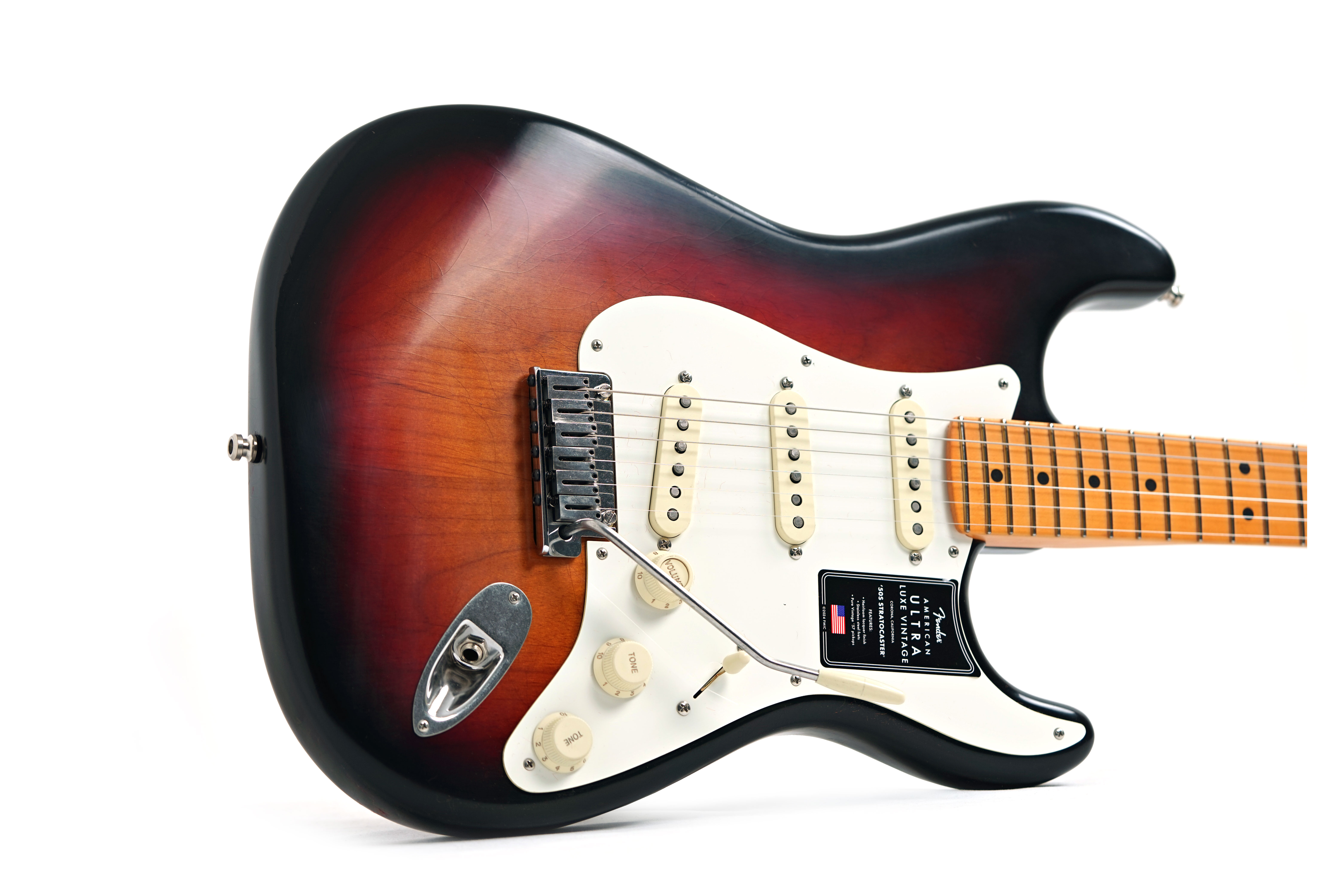 GUITARGUITAR Fender American Ultra Luxe Vintage 50s Stratocaster 3 Colour Sunburst #US25014149
