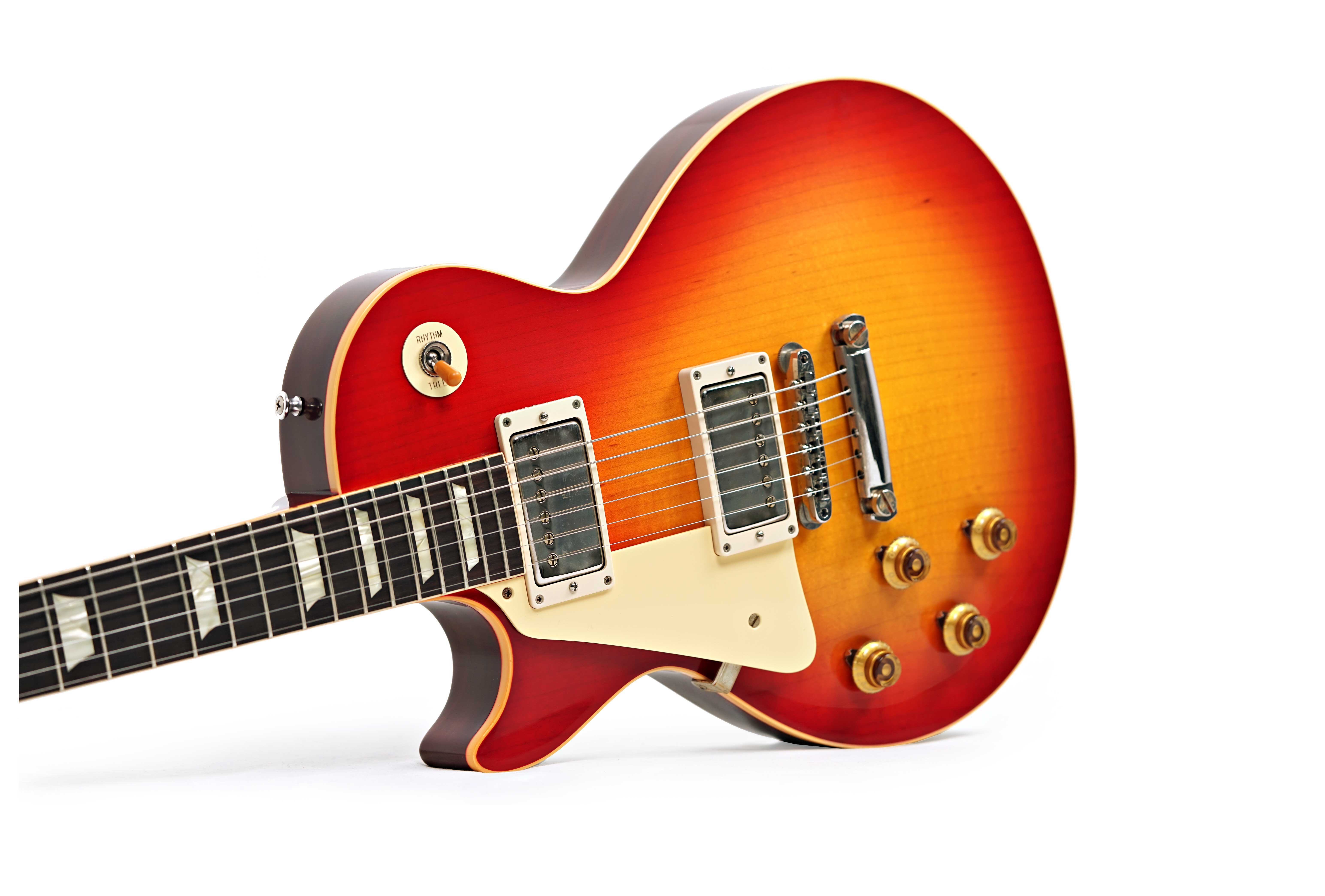 GUITARGUITAR Gibson Custom Shop 1958 Les Paul Standard Washed Cherry Sunburst VOS Left Handed #841849