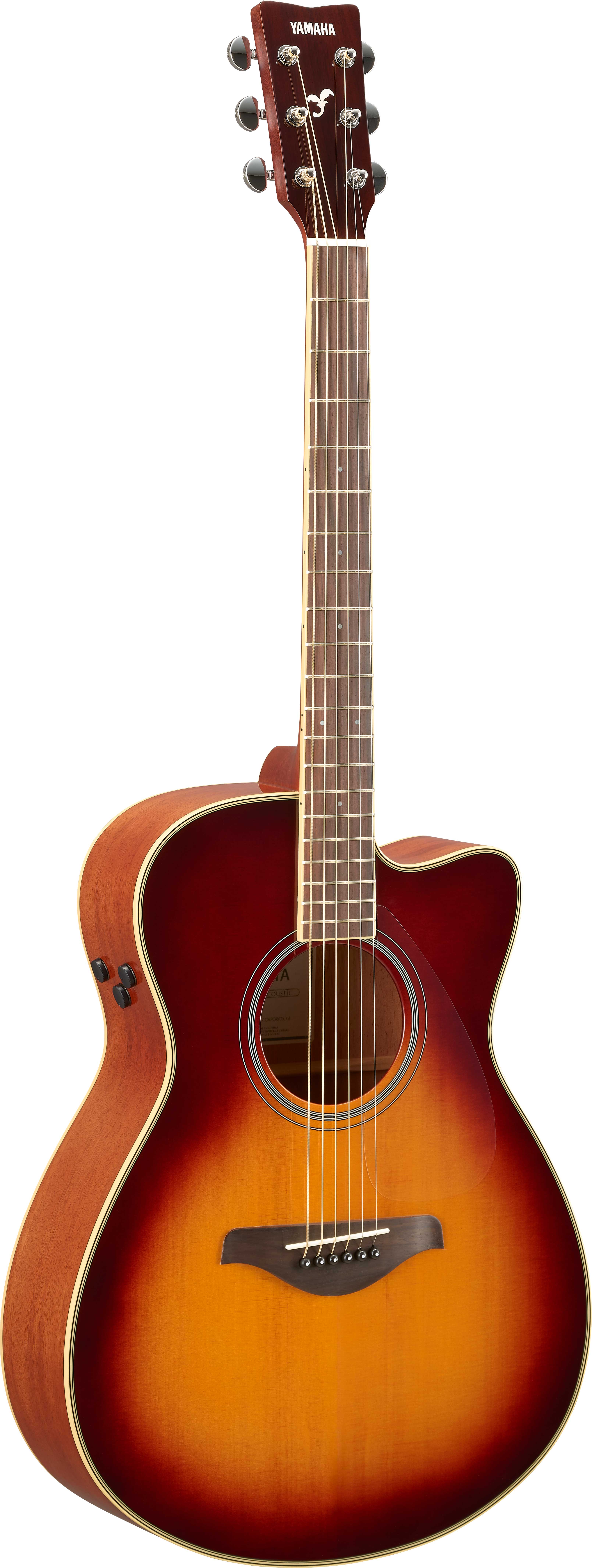 GUITARGUITAR Yamaha FSCTABS Transacoustic FS Cutaway Brown Sunburst