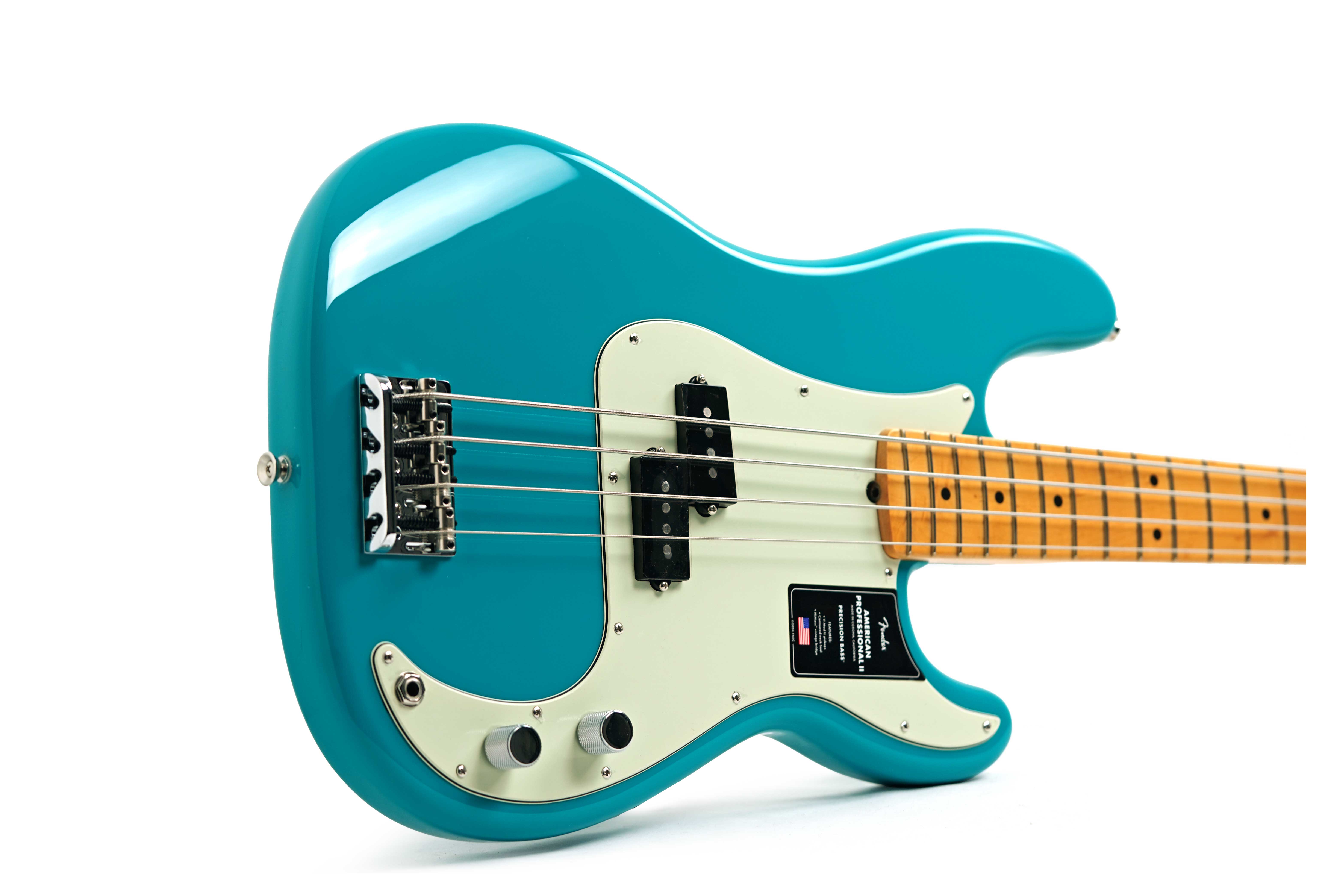 GUITARGUITAR Fender American Professional II Precision Bass Miami Blue Maple Fingerboard #US25051095