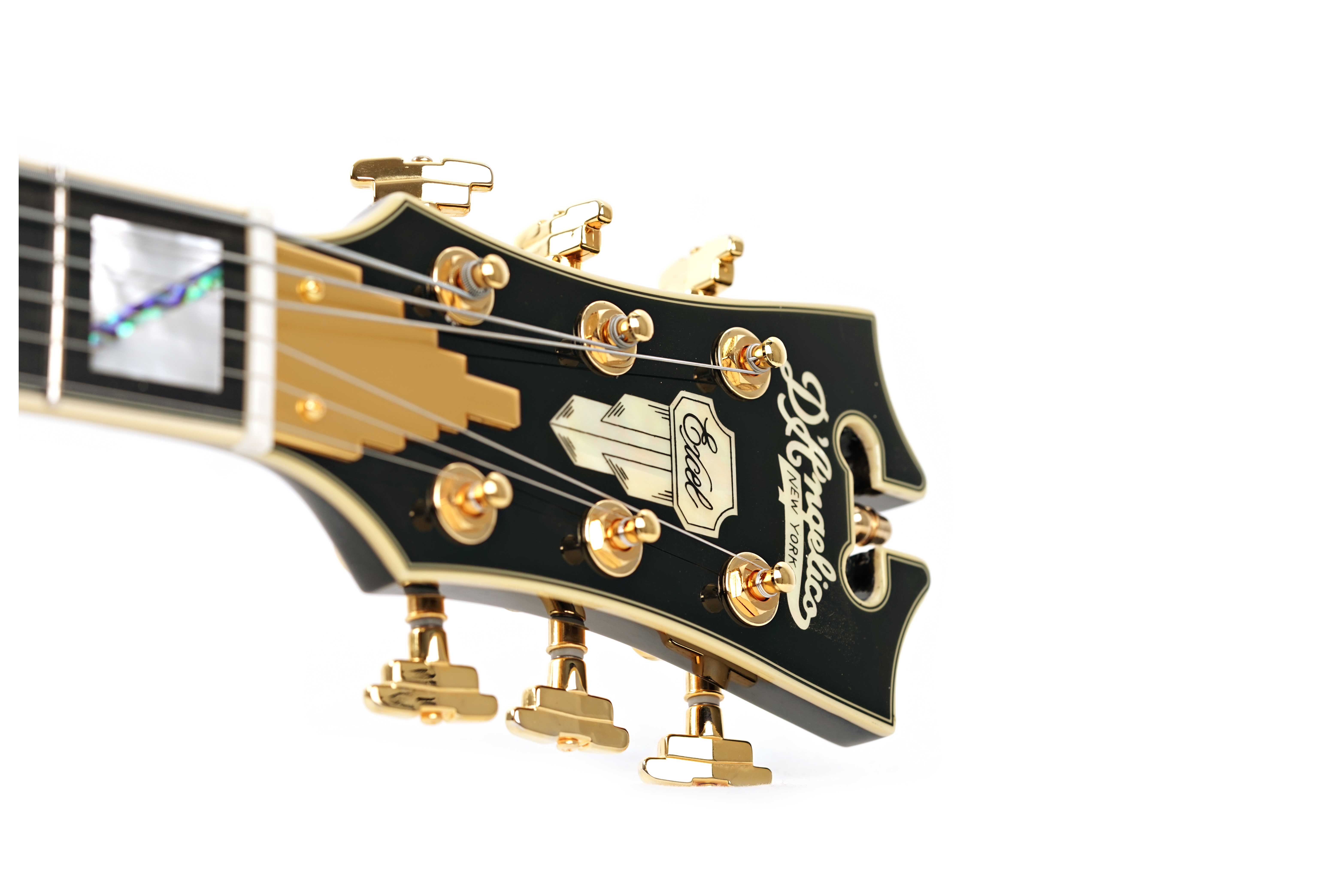 GUITARGUITAR D'Angelico Excel Mini DC Stop-Bar Black Dog