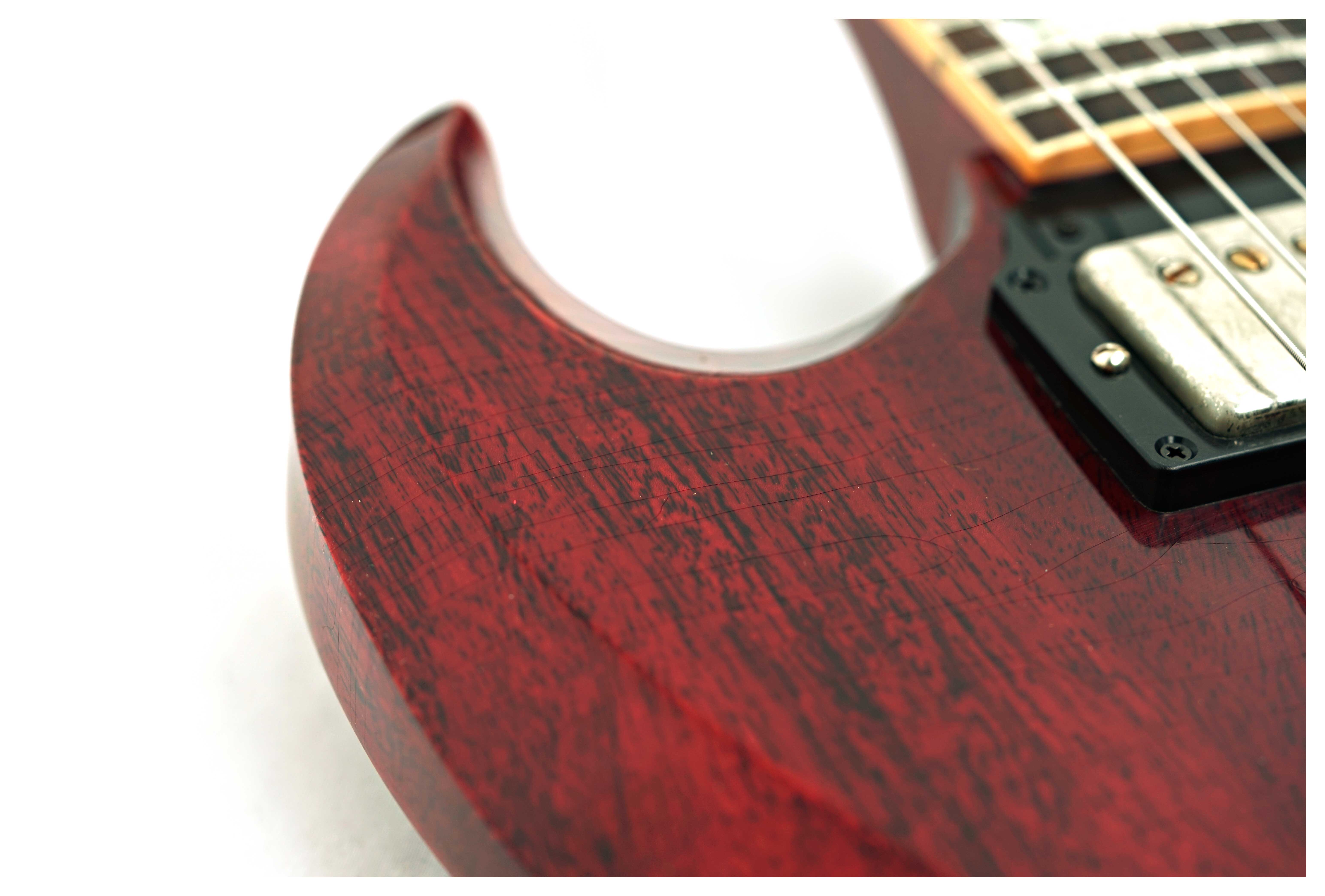GUITARGUITAR Gibson Custom Shop Murphy Lab 1964 SG Standard Reissue With Maestro Ultra Light Aged Cherry Red #503404