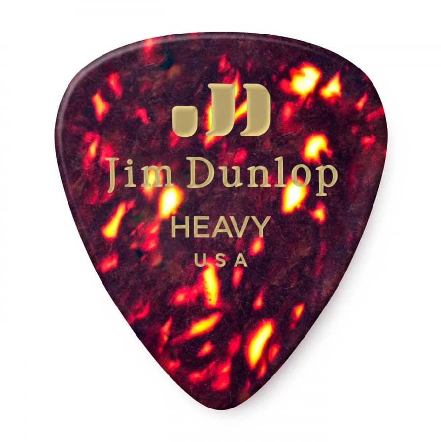 GUITARGUITAR Dunlop Genuine Celluloid Classic Shell Heavy 12 Player Pack