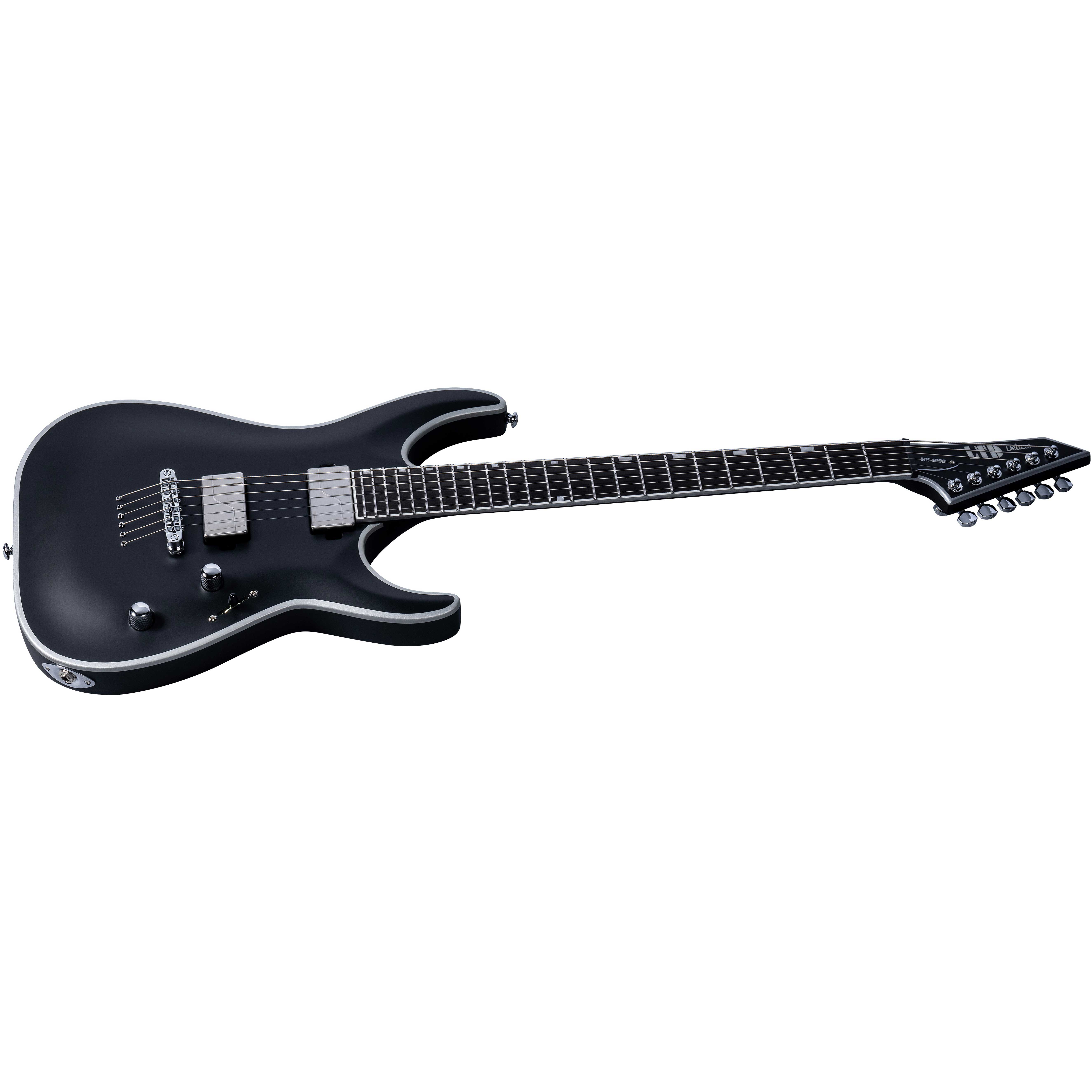 GUITARGUITAR ESP LTD MH-1000NT Bold Binding Black Satin