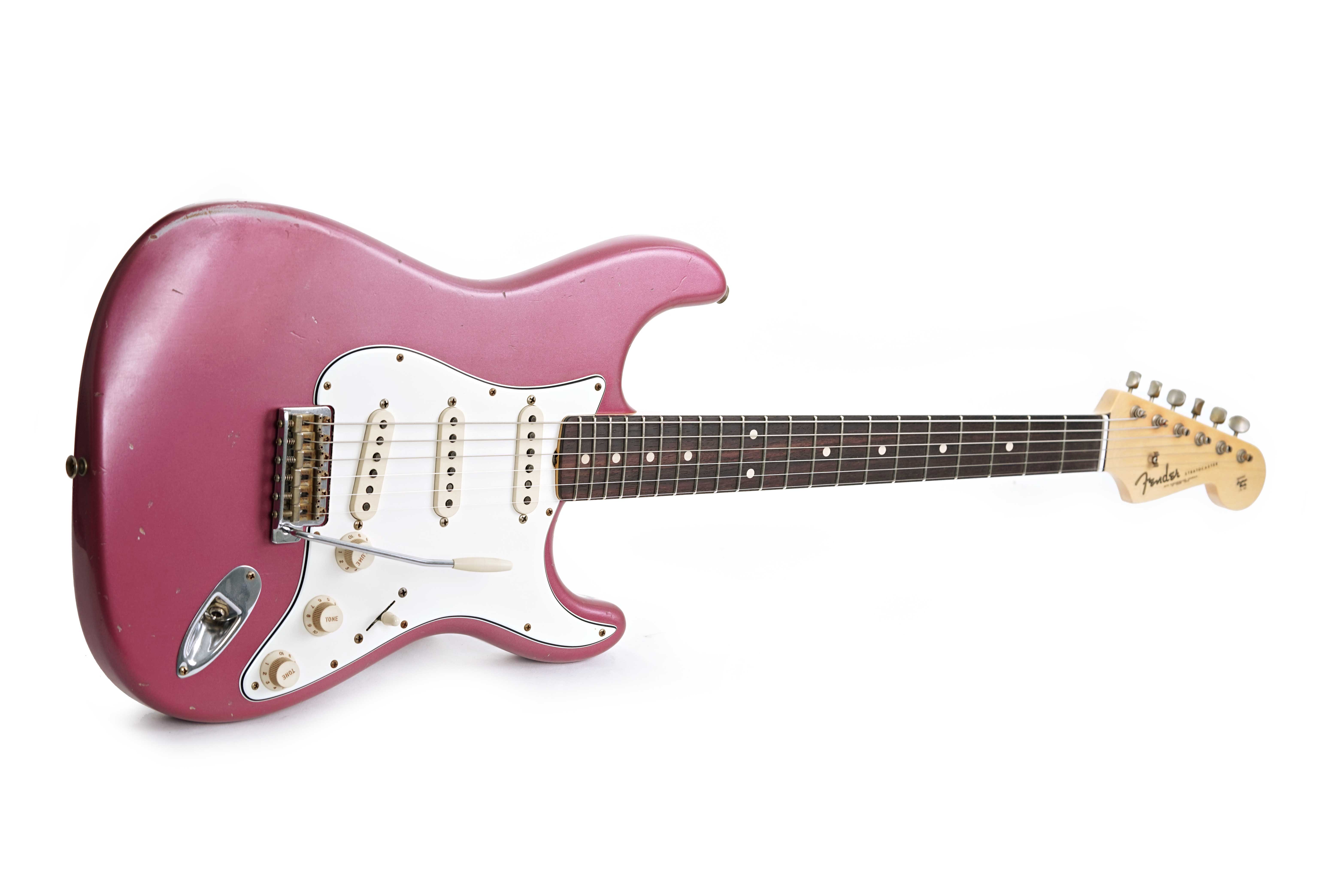 GUITARGUITAR Fender Custom Shop 1962 Stratocaster Journeyman Relic Burgundy Mist Masterbuilt by Austin MacNutt