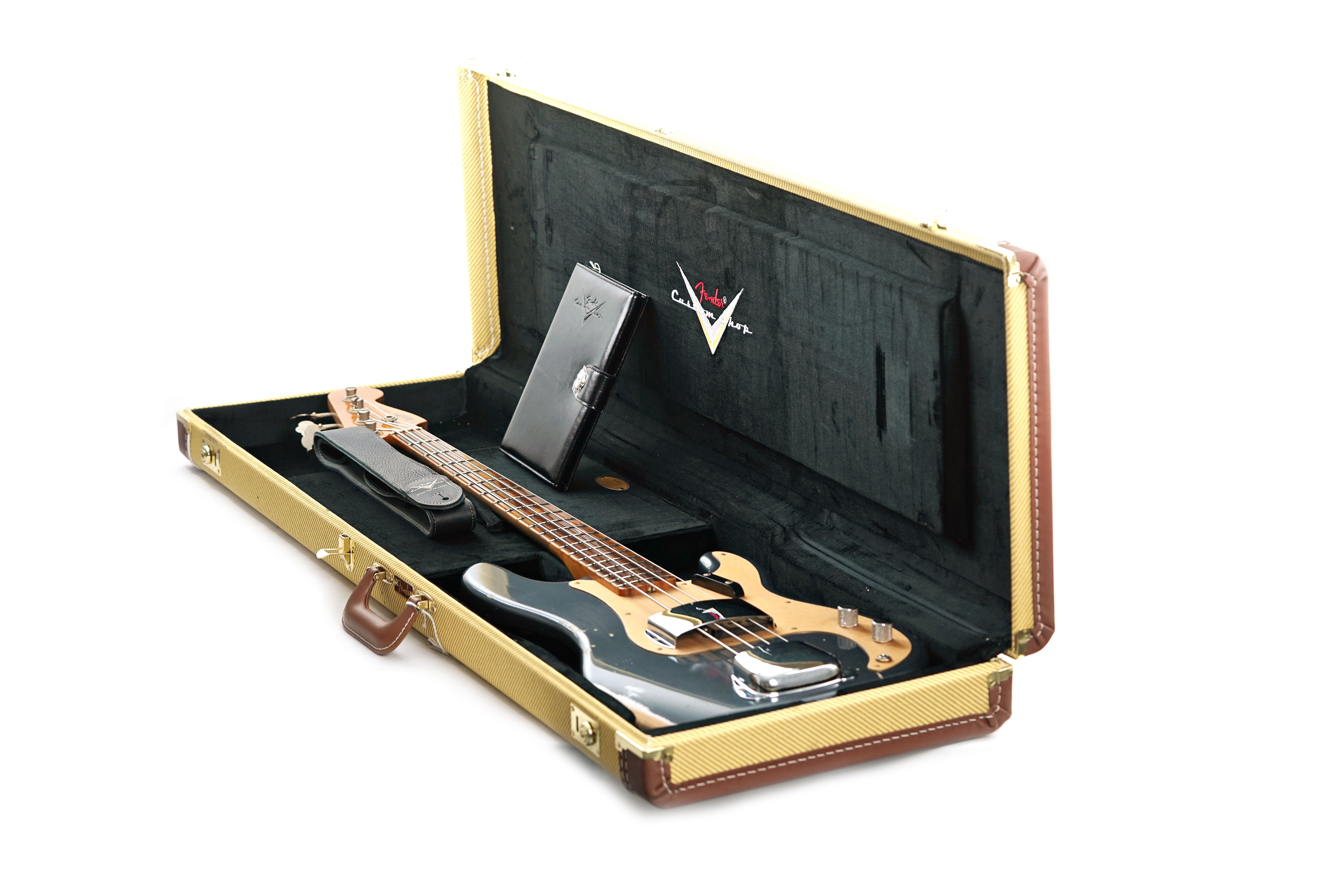 GUITARGUITAR Fender Custom Shop Precision Jazz Bass Relic Charcoal Frost Metallic #R143504