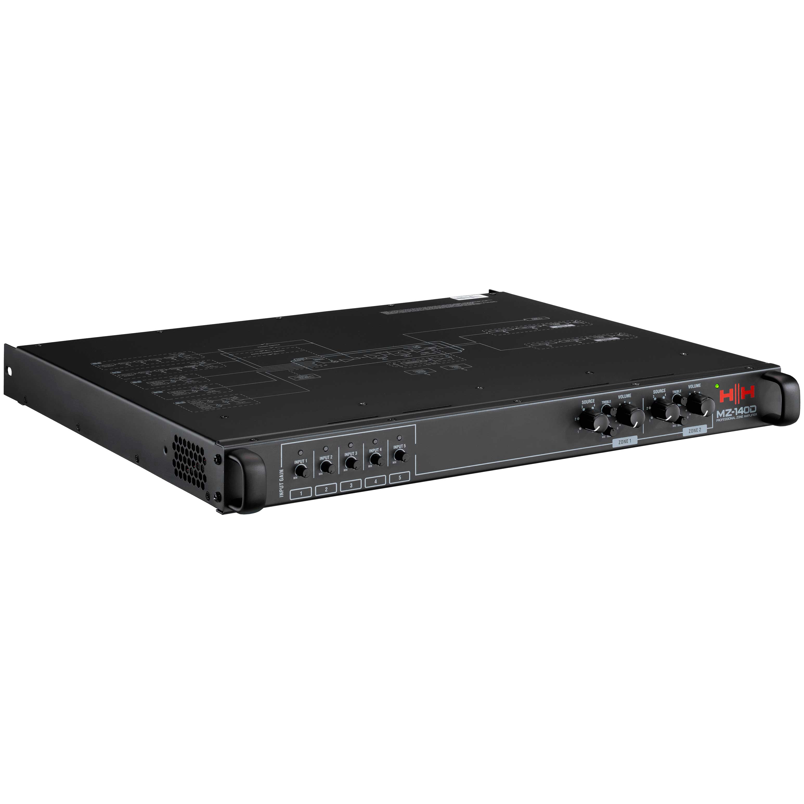 GUITARGUITAR HH MZ-140D Two Zone Matrix Power Amplifier