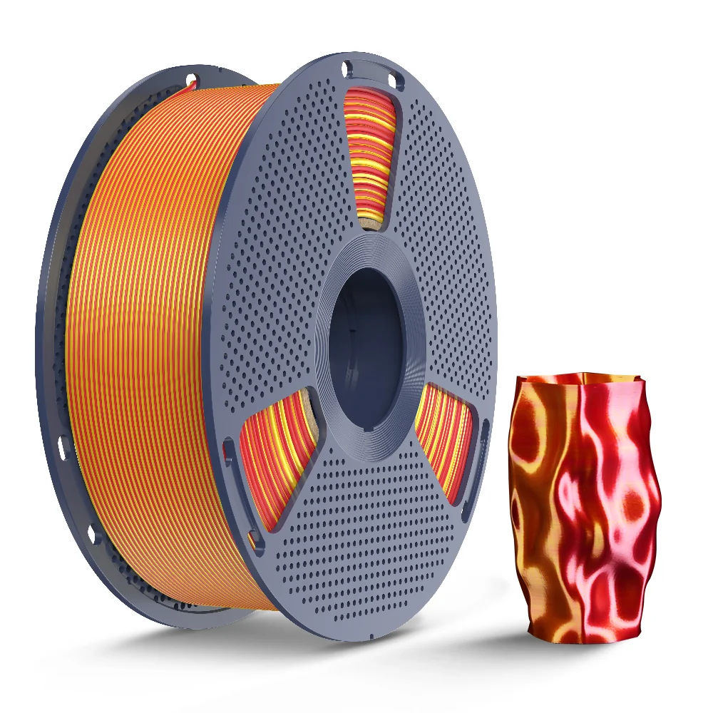 [MOQ: 3KG] Multi-Color SILK Filament(Dual-color, Tri-color and Four-color) 3D Printer Filament 1KG
