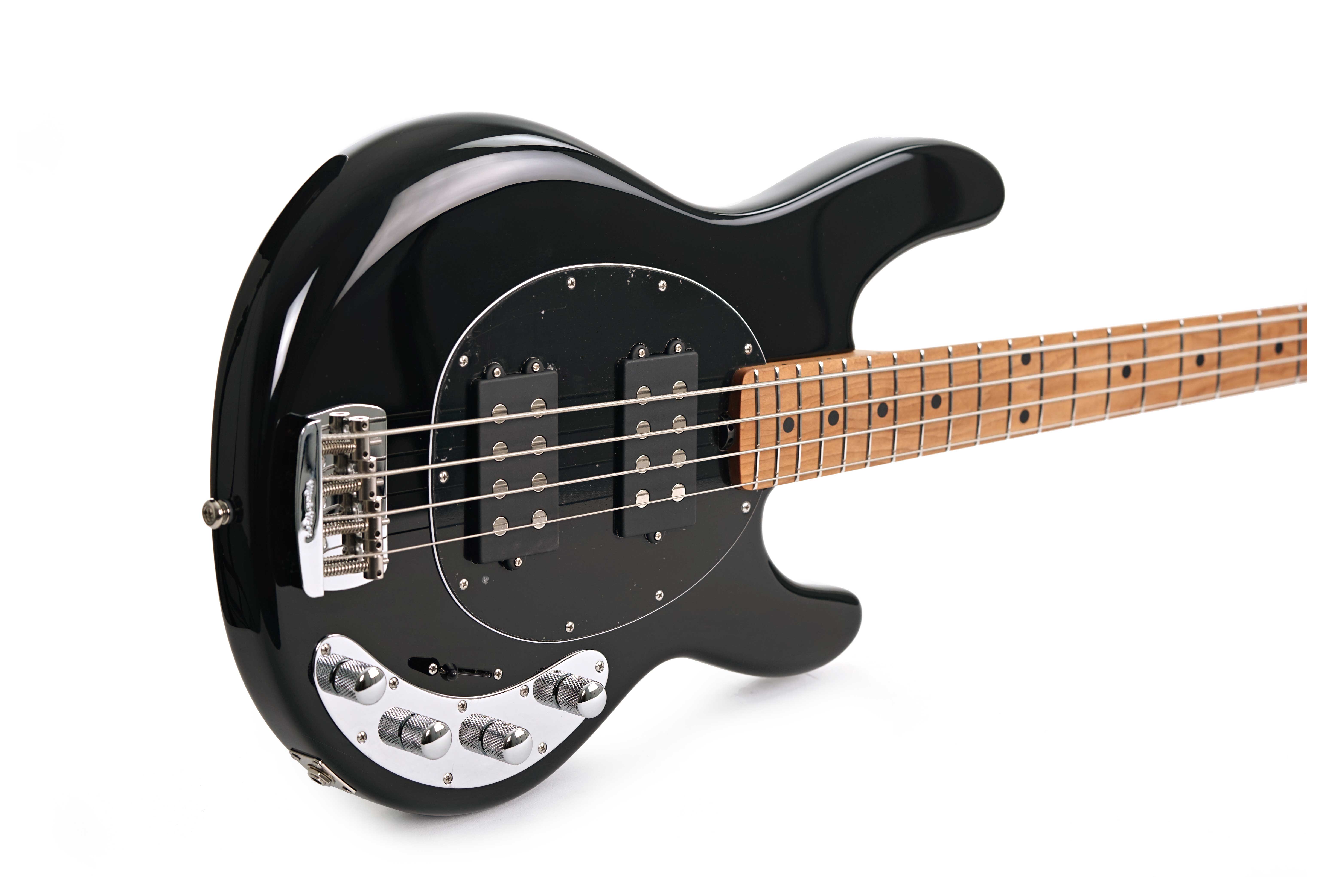 GUITARGUITAR Music Man Stingray Special 4 HH Black Maple Fingerboard #F99328