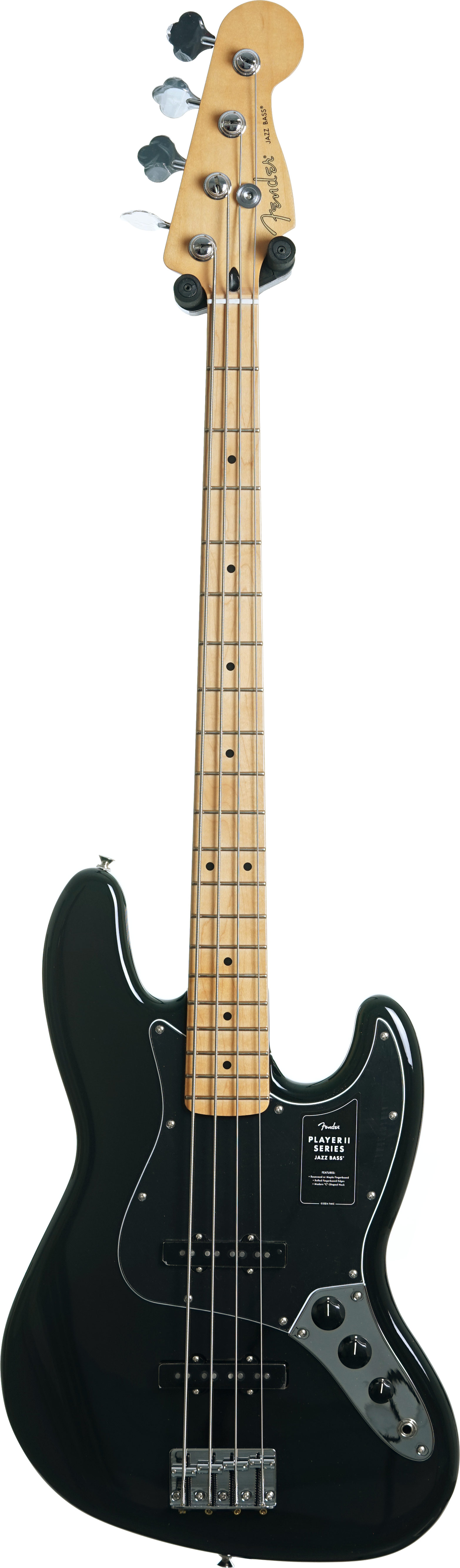 GUITARGUITAR Fender Player II Jazz Bass Black Maple Fingerboard