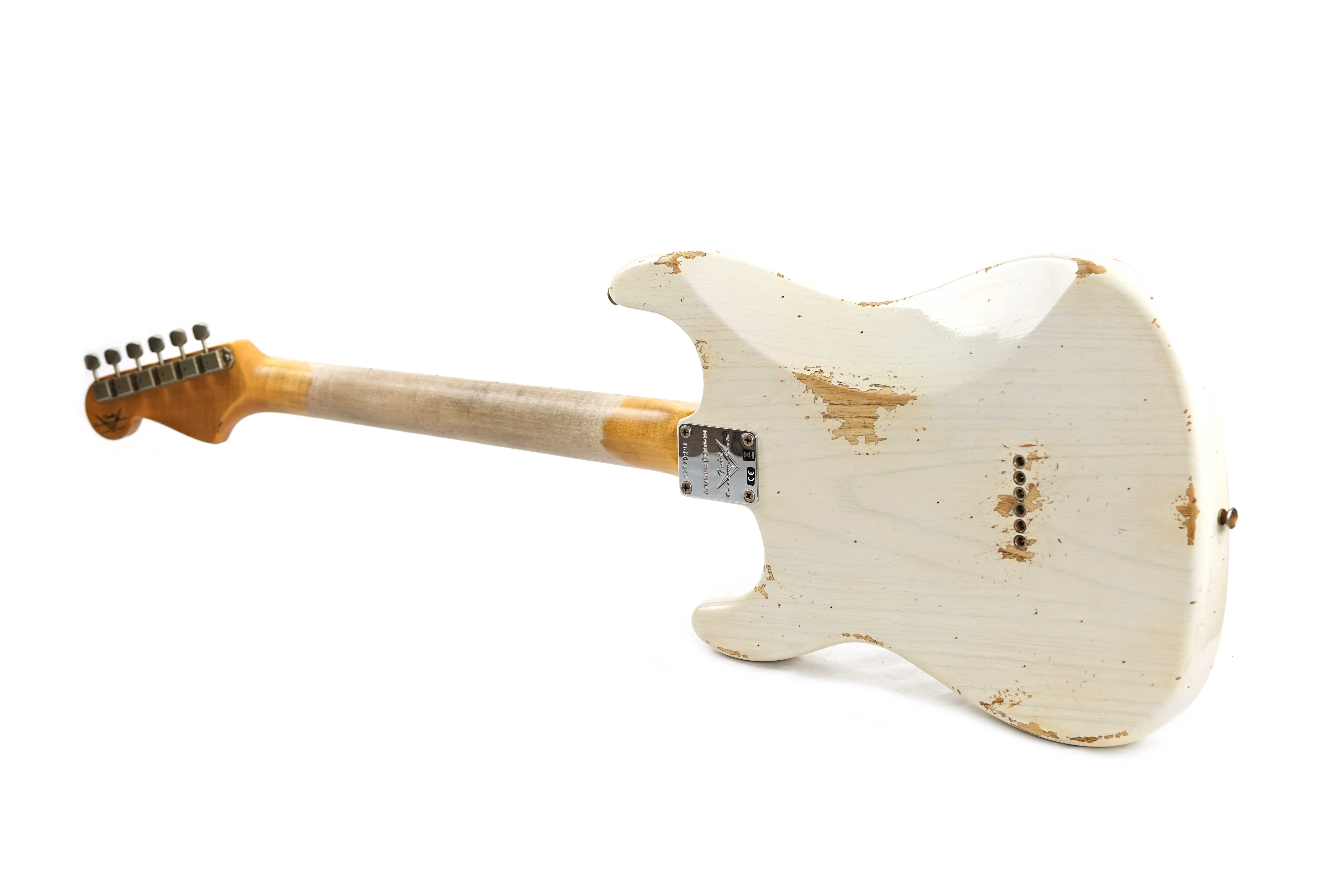 GUITARGUITAR Fender Custom Shop Limited Edition Red Hot Hardtail Stratocaster Heavy Relic Aged White Blonde #CZ579291