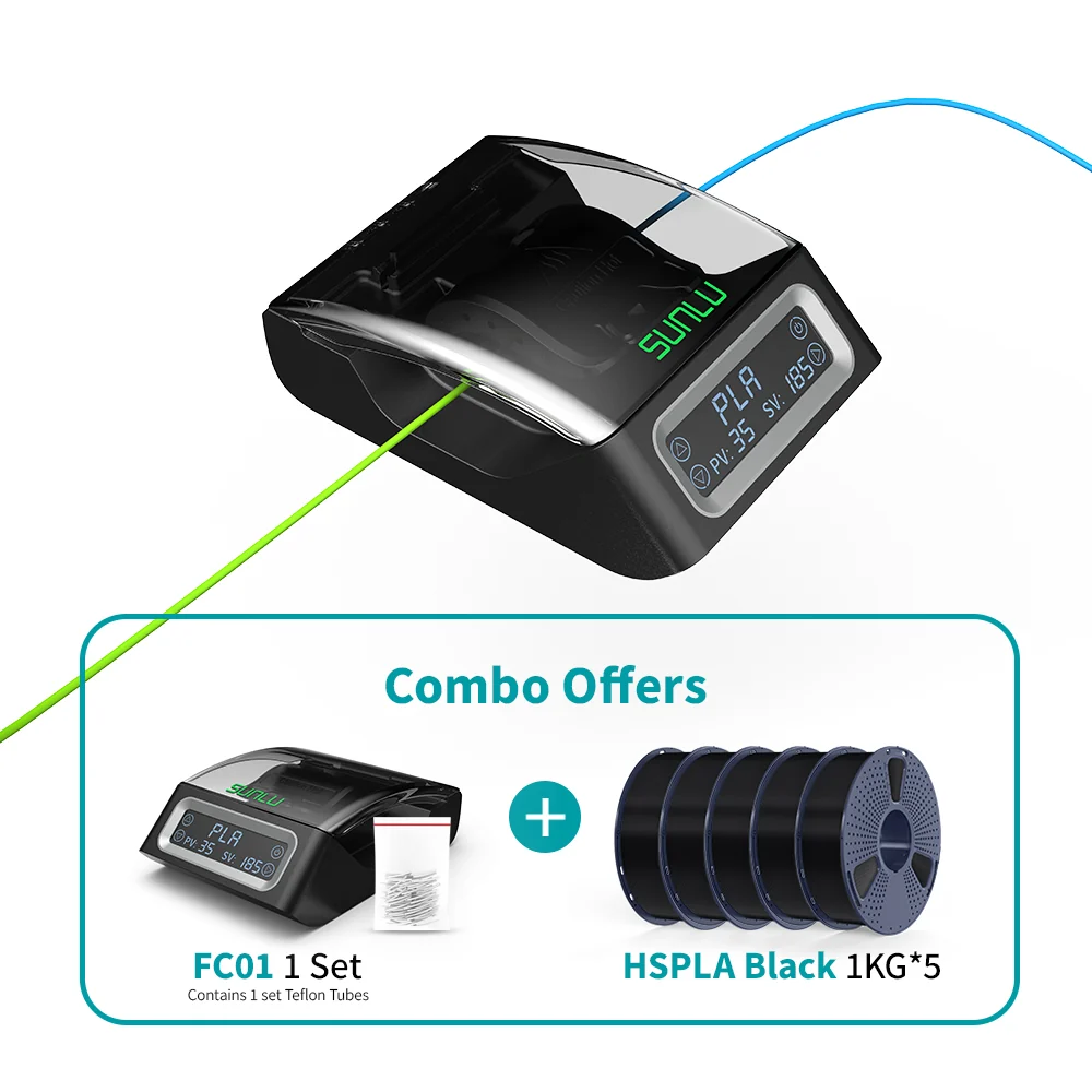 SUNLU Filament Connector FC01, Fusion Splicer, Weldable to 1.75mm PLA, ABS, PETG, PCL, PA and PC Filament