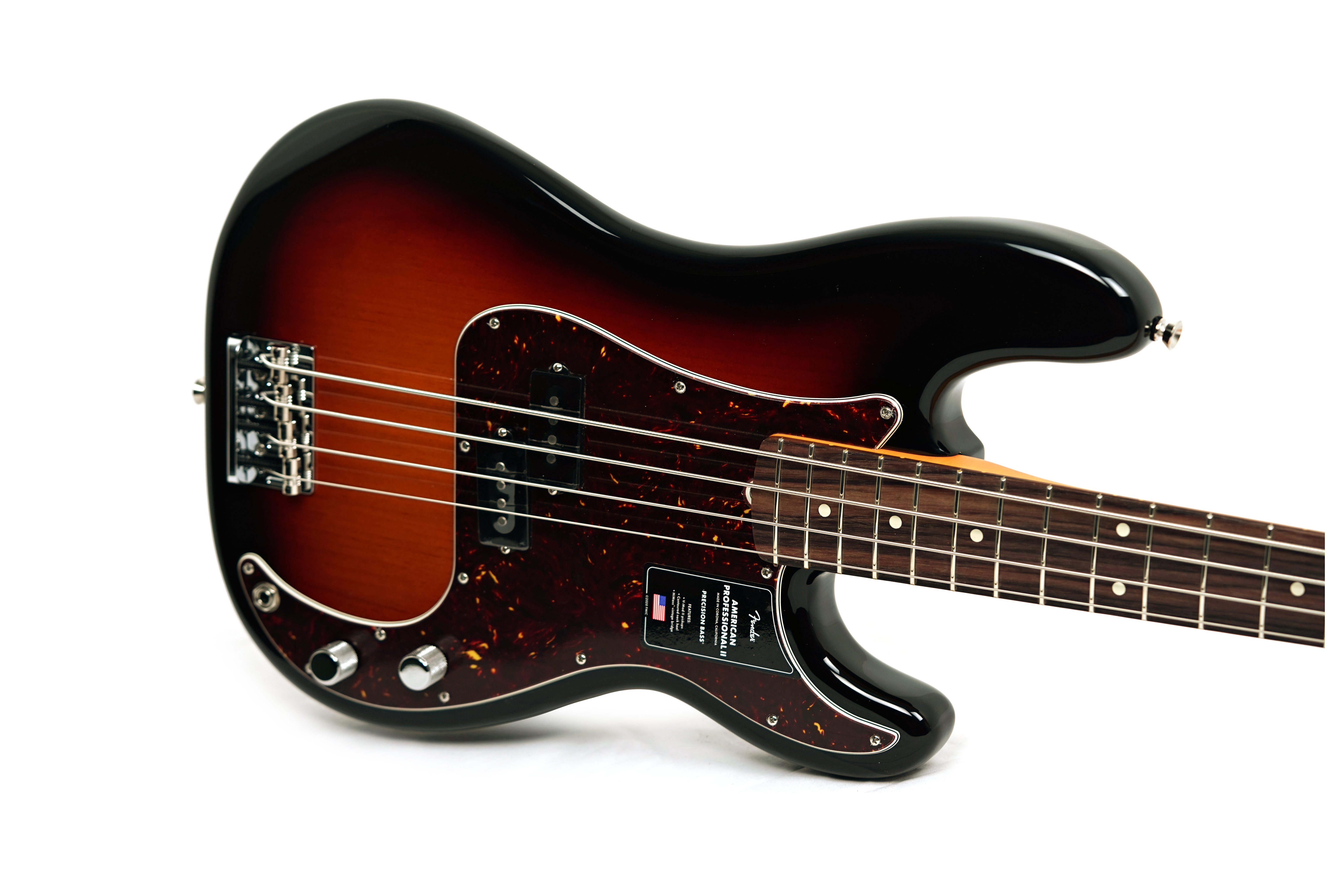GUITARGUITAR Fender American Professional II Precision Bass 3 Tone Sunburst Rosewood Fingerboard #US25101312