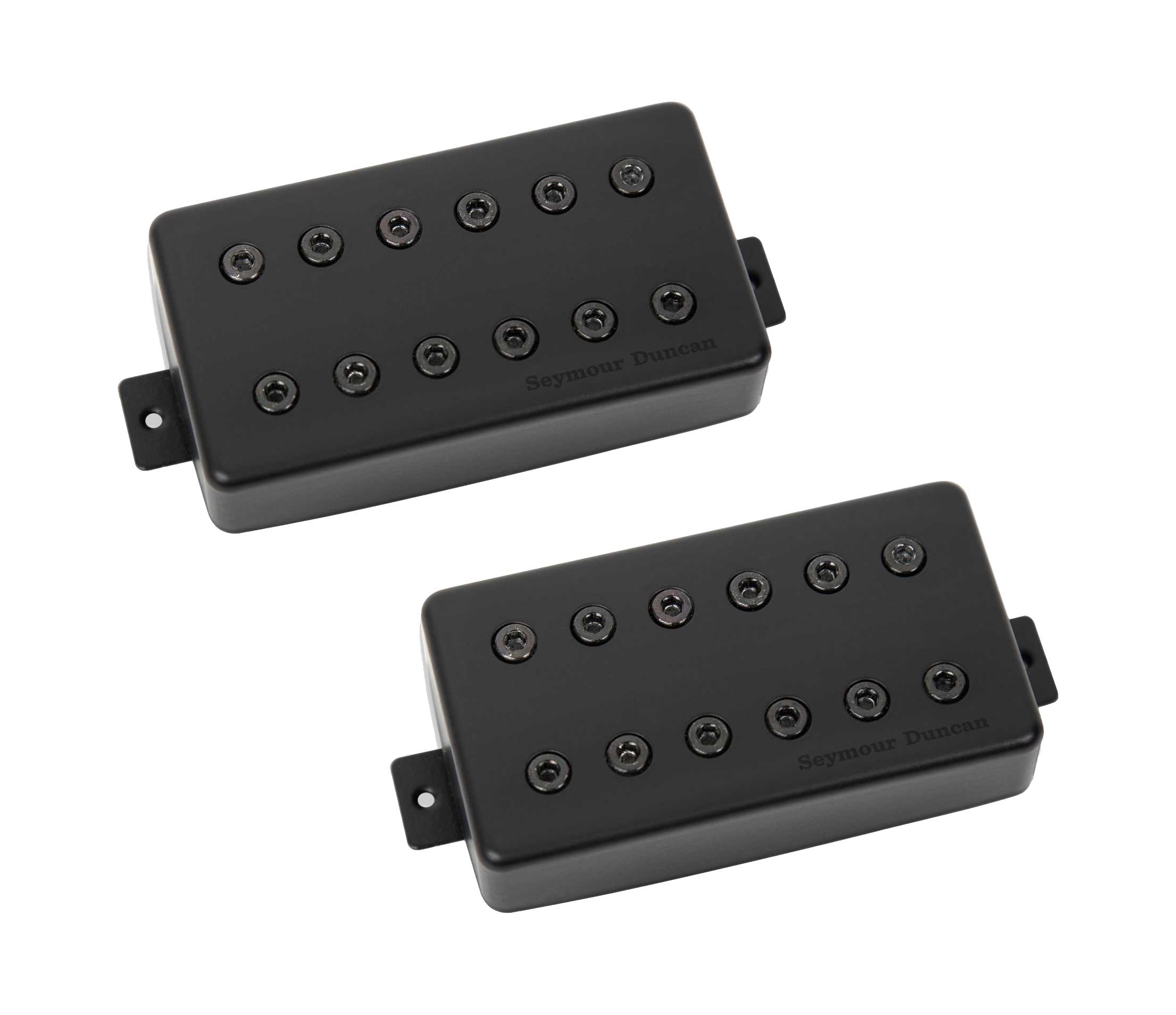 GUITARGUITAR Seymour Duncan Holcomb Scarlet & Scourge Humbucker Set Black Metal Cover