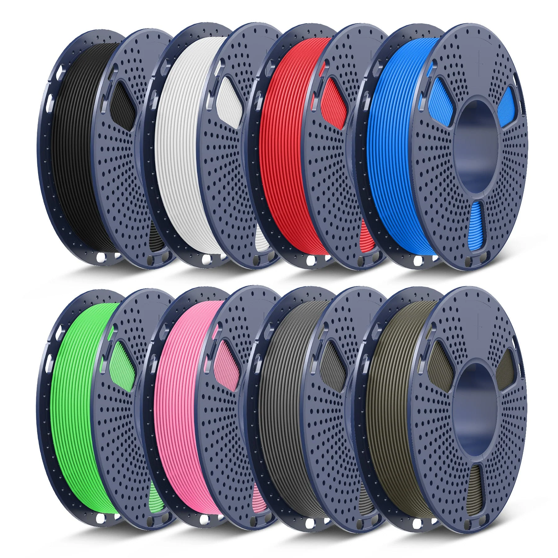 250g Spool PLA, PLA+, PLA+2.0, PLA Meta Multicolor Filament Bundle, 250g*8 Rolls