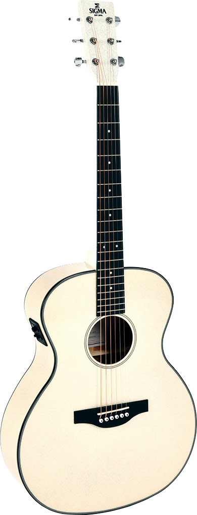 GUITARGUITAR Sigma GM-1E Metallic Flake White