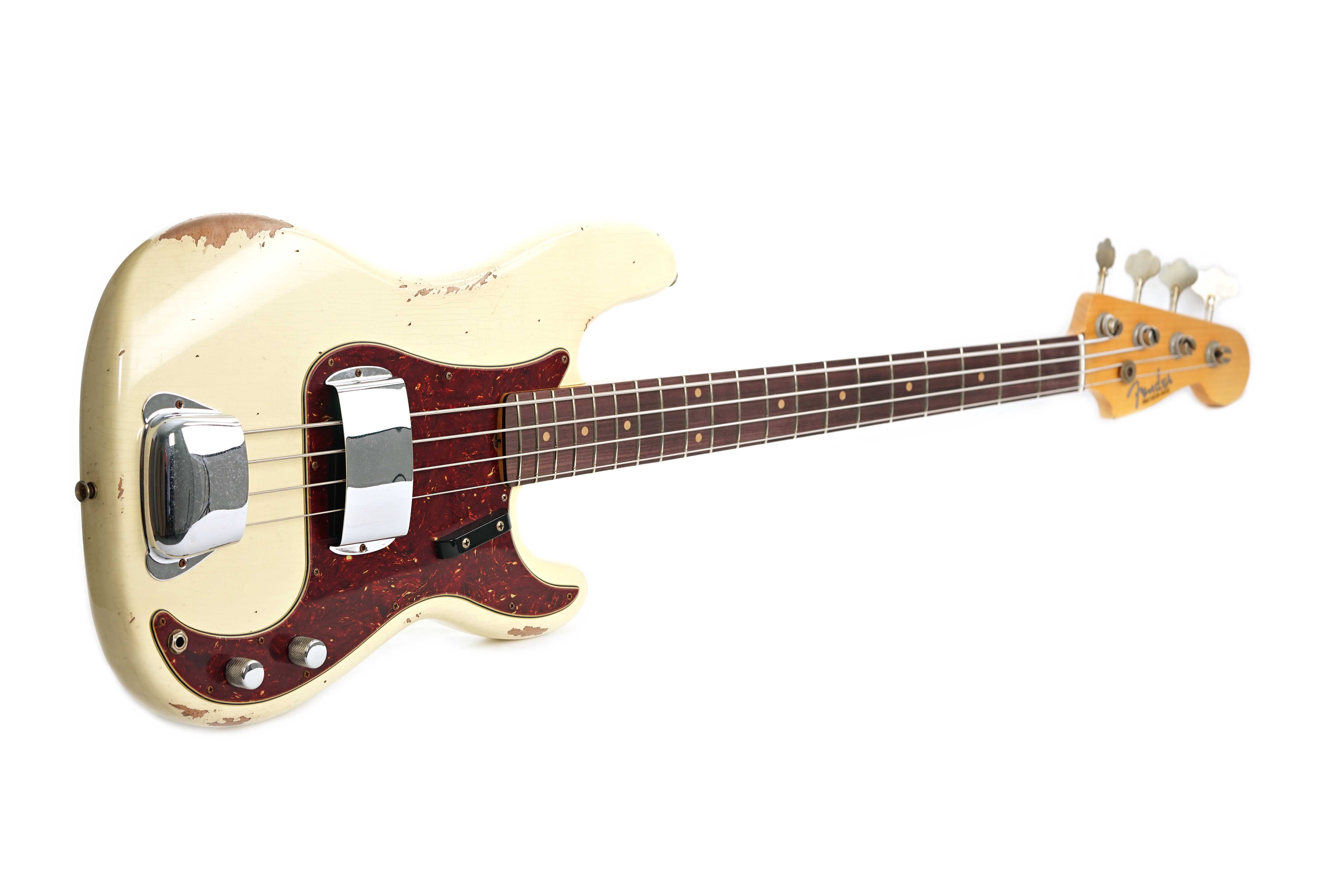GUITARGUITAR Fender Custom Shop 64 Precision Bass Relic Aged Vintage White #CZ574241