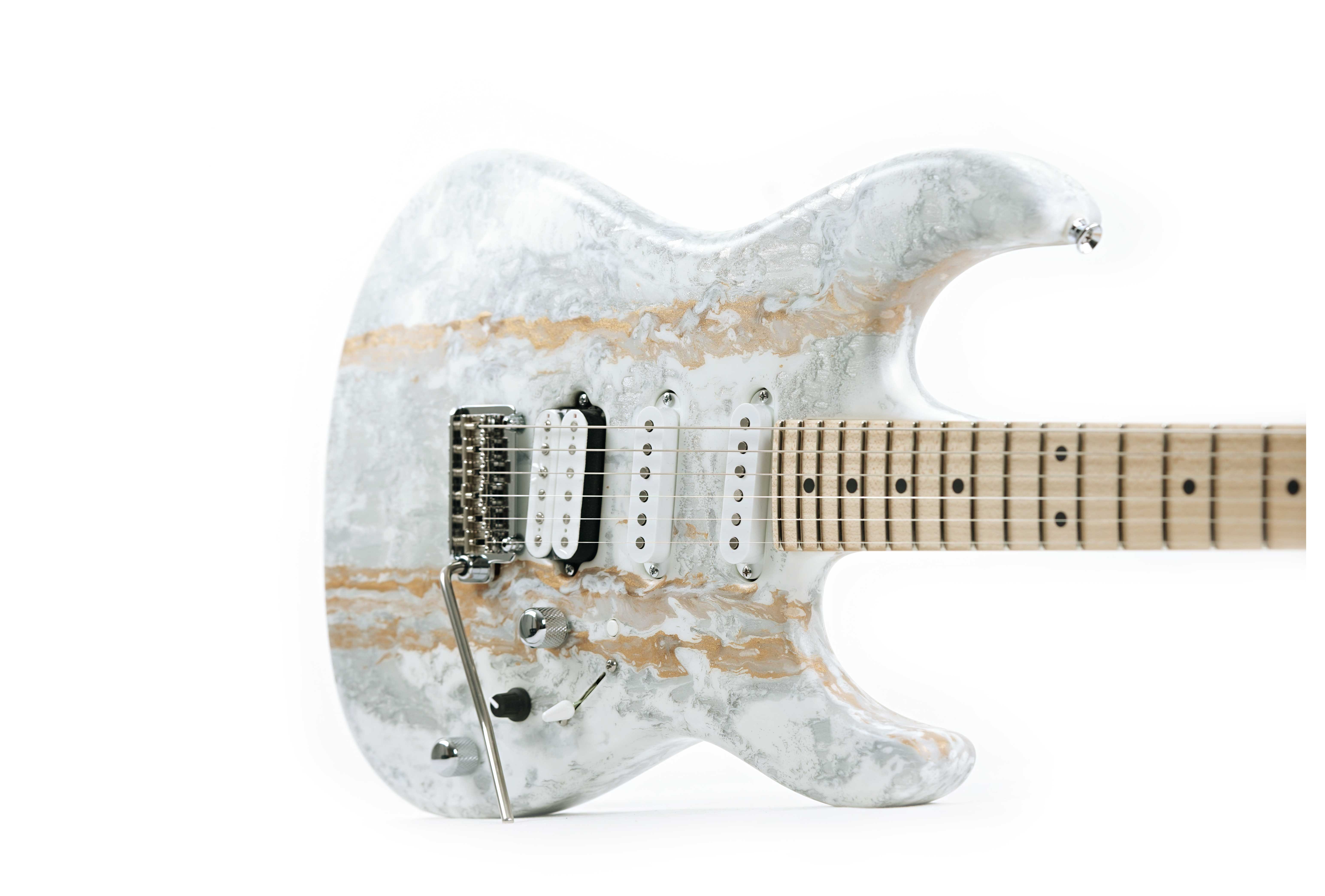 GUITARGUITAR Tyler USA Studio Elite HD White Shmear Maple Fingerboard #24385