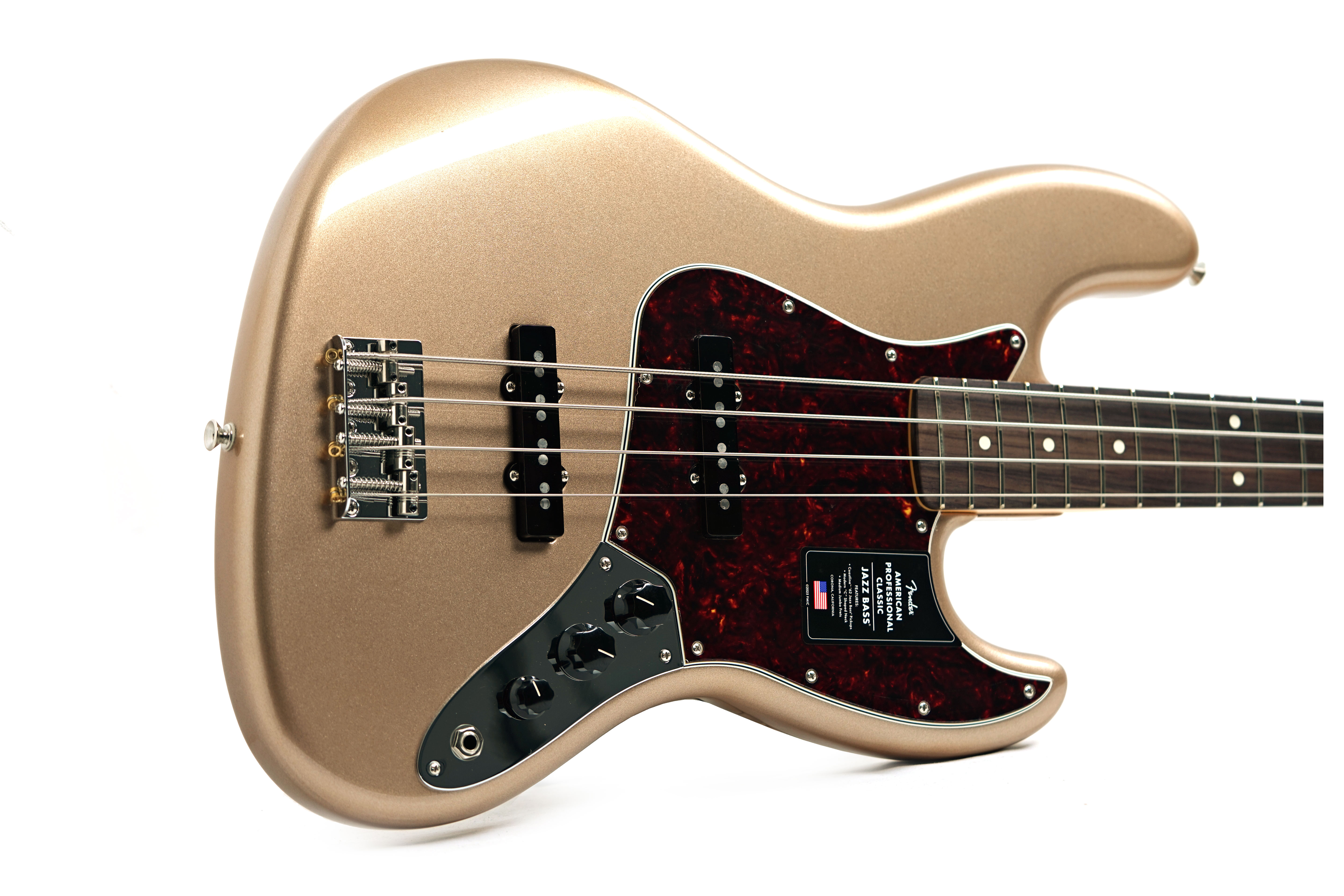 GUITARGUITAR Fender American Professional Classic Jazz Bass Faded Firemist Gold Rosewood Fingerboard #US25070649