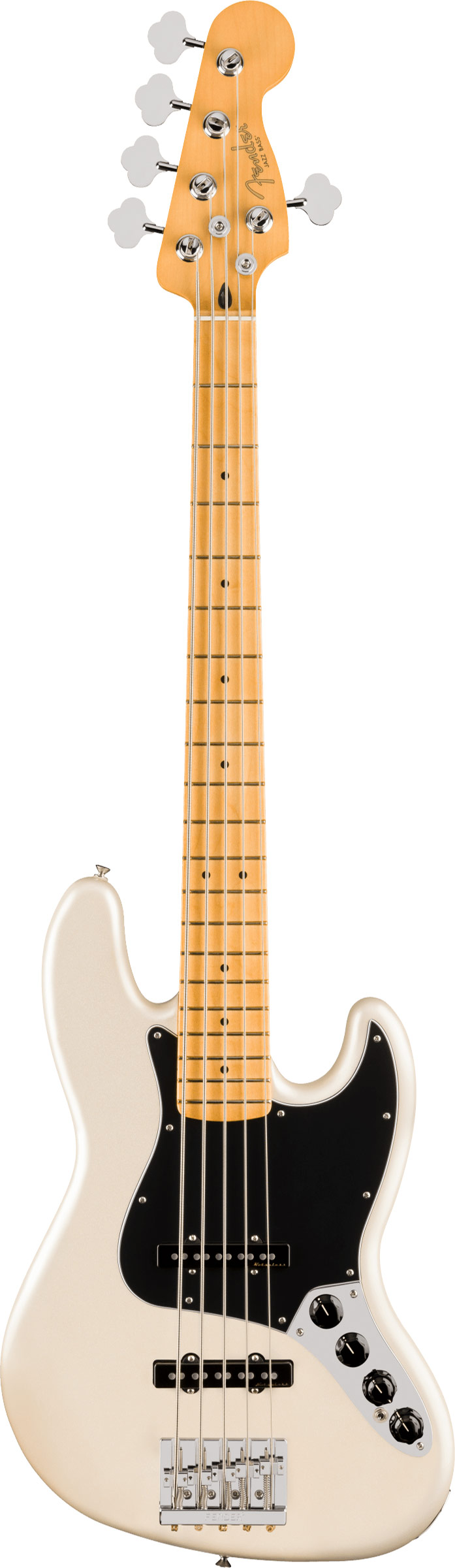 GUITARGUITAR Fender Player II Modified Active Jazz Bass V Olympic Pearl Maple Fingerboard