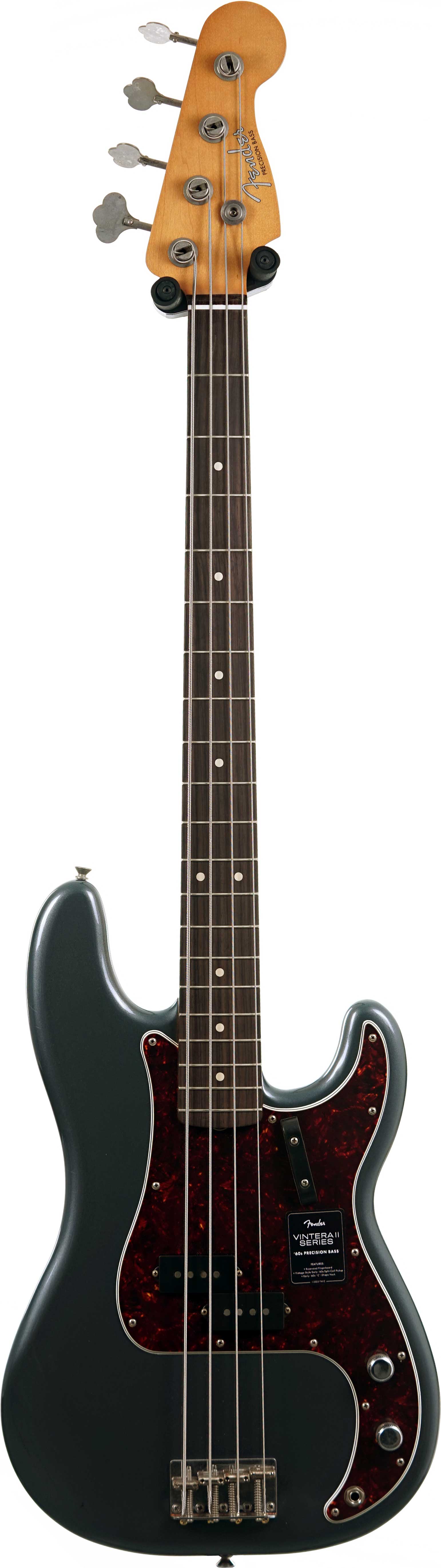 GUITARGUITAR Fender Limited Edition Vintera II Road Worn '60s Precision Bass Rosewood Fingerboard Charcoal Frost Metallic #MX25138294