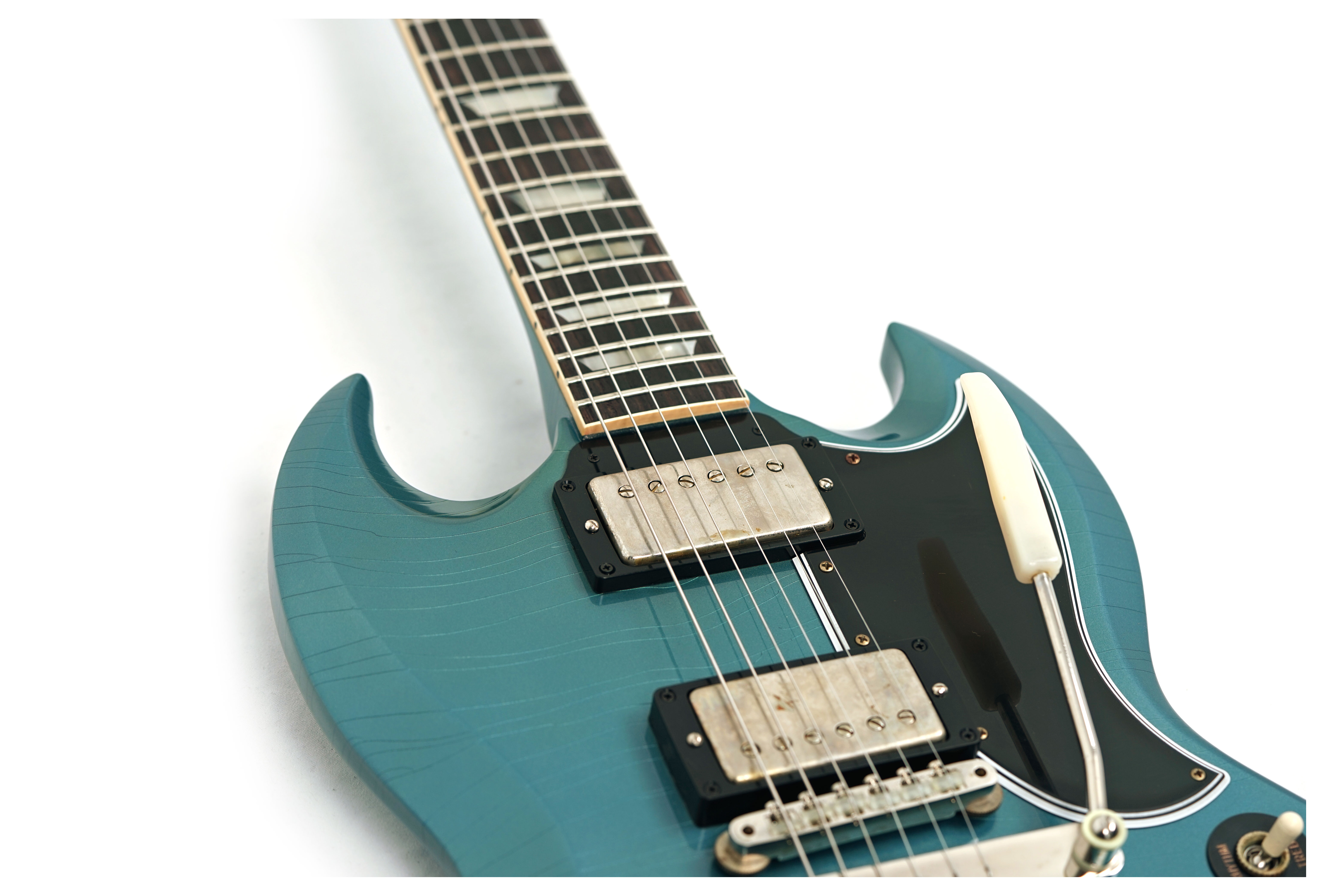 GUITARGUITAR Gibson Custom Shop Murphy Lab 1964 SG Standard Reissue with Maestro Vibrola Ultra Light Aged Pelham Blue #502824