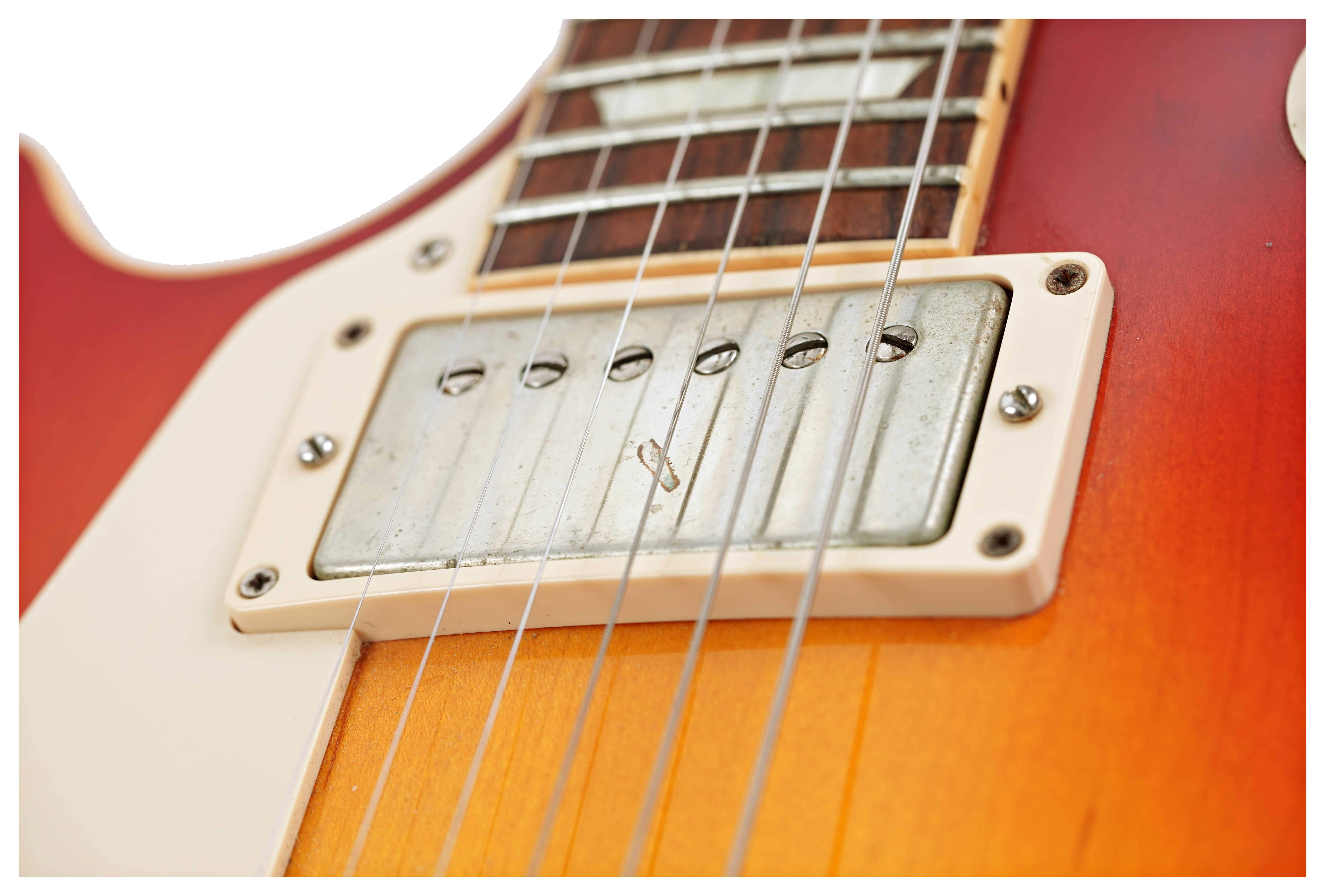 GUITARGUITAR Gibson Custom Shop 1958 Les Paul Plain Top Washed Cherry Left Handed (Pre-Owned) #821962