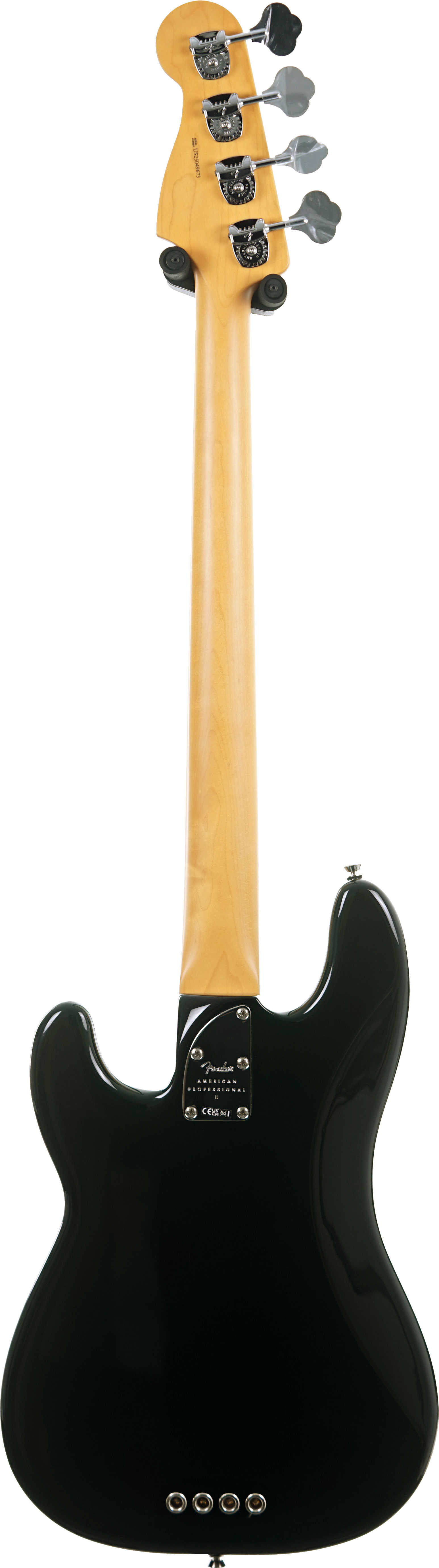 GUITARGUITAR Fender American Professional II Precision Bass Black Maple Fingerboard #US25049673