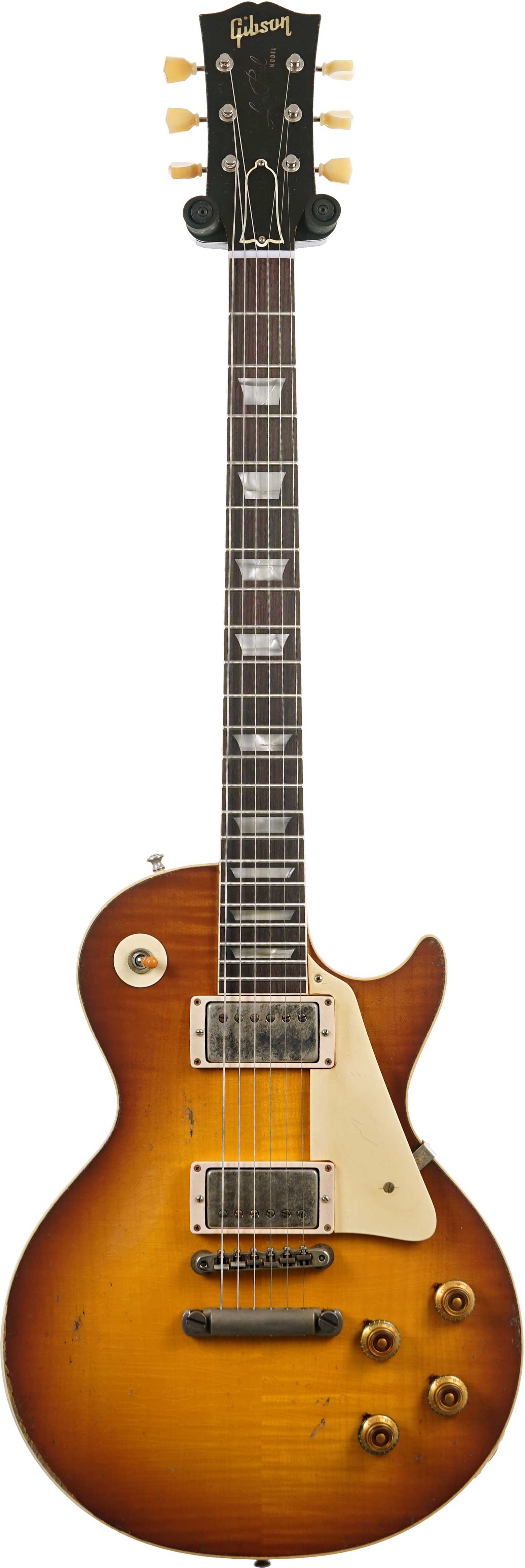 GUITARGUITAR Gibson Custom Shop Murphy Lab 1959 Les Paul Standard Reissue Heavy Aged Golden Poppy Burst #951703