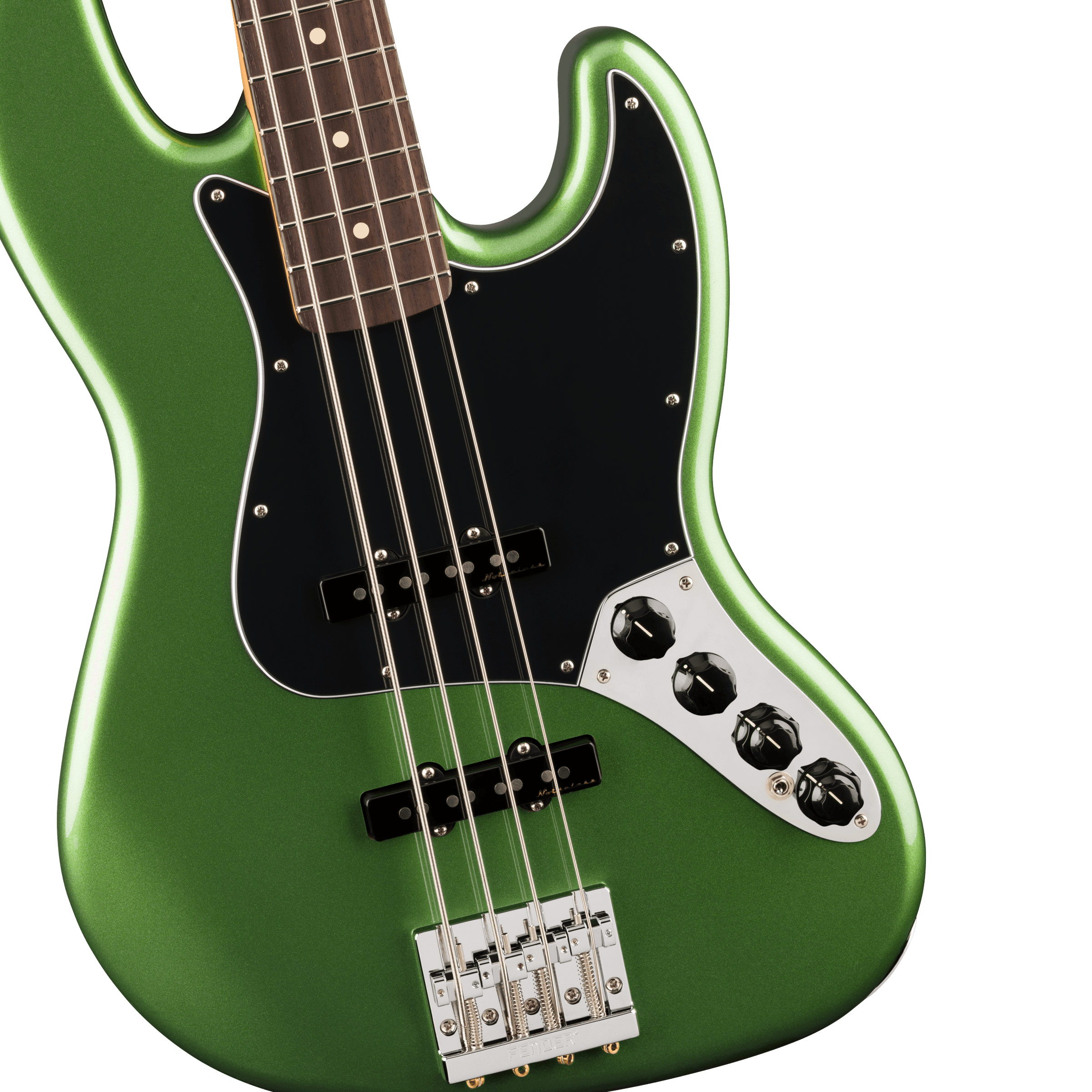 GUITARGUITAR Fender Player II Modified Active Jazz Bass Harvest Green Metallic Rosewood Fingerboard