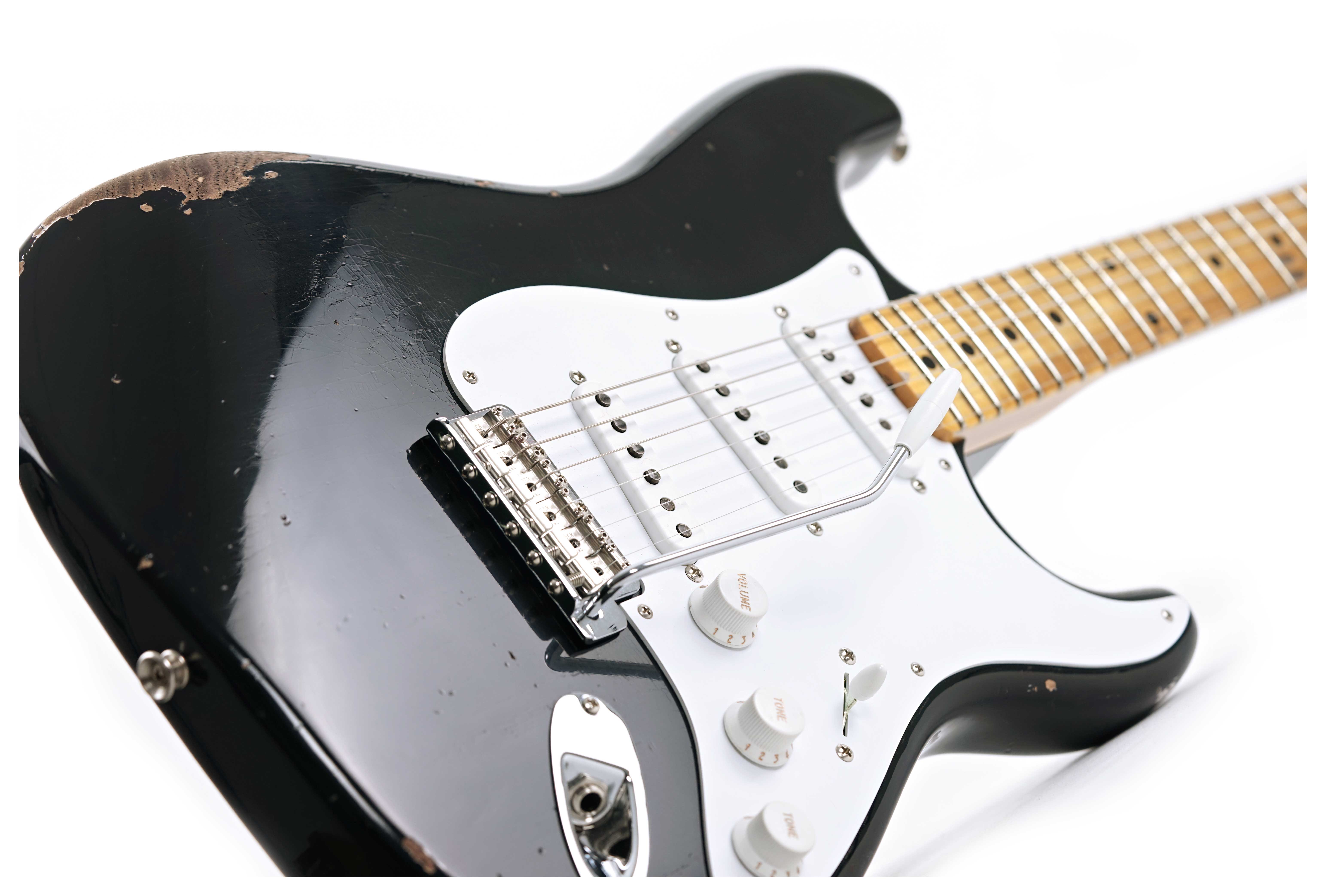 GUITARGUITAR Fender Custom Shop Limited Edition 1954 Stratocaster Relic Aged Black with Closet Classic Hardware #LXX0465