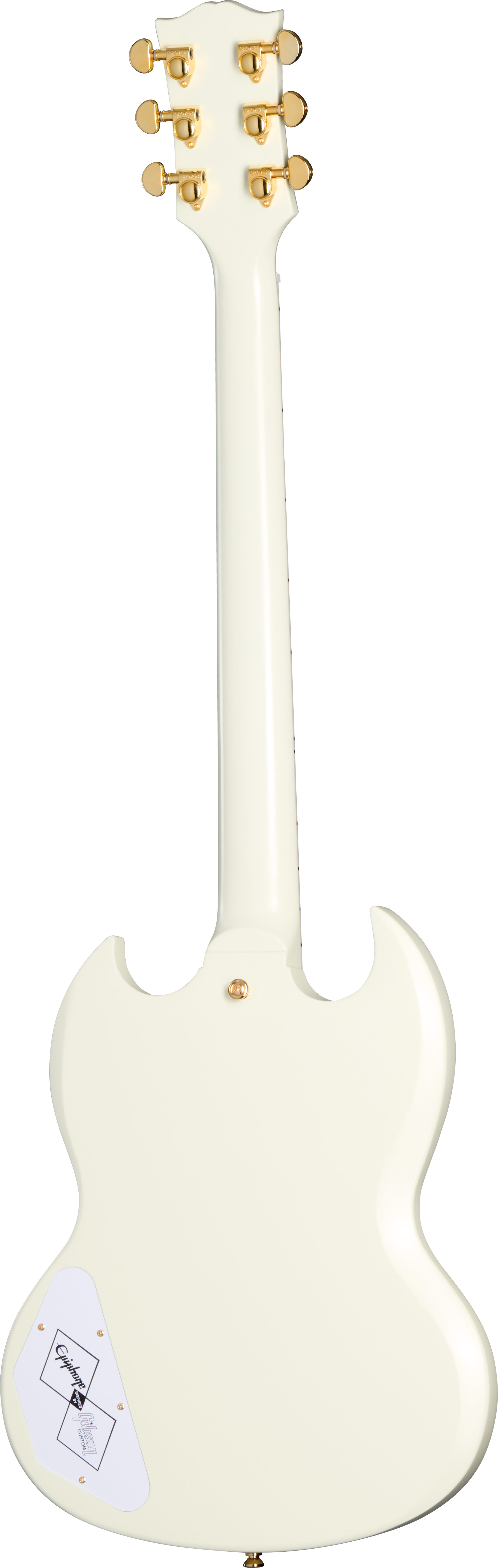 GUITARGUITAR Epiphone Inspired by Gibson Custom 1963 Les Paul SG Custom With Maestro Vibrola Classic White