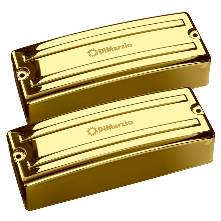 GUITARGUITAR DiMarzio Colossal 5-String Bass Neck & Bridge Pickup Set Gold Cover