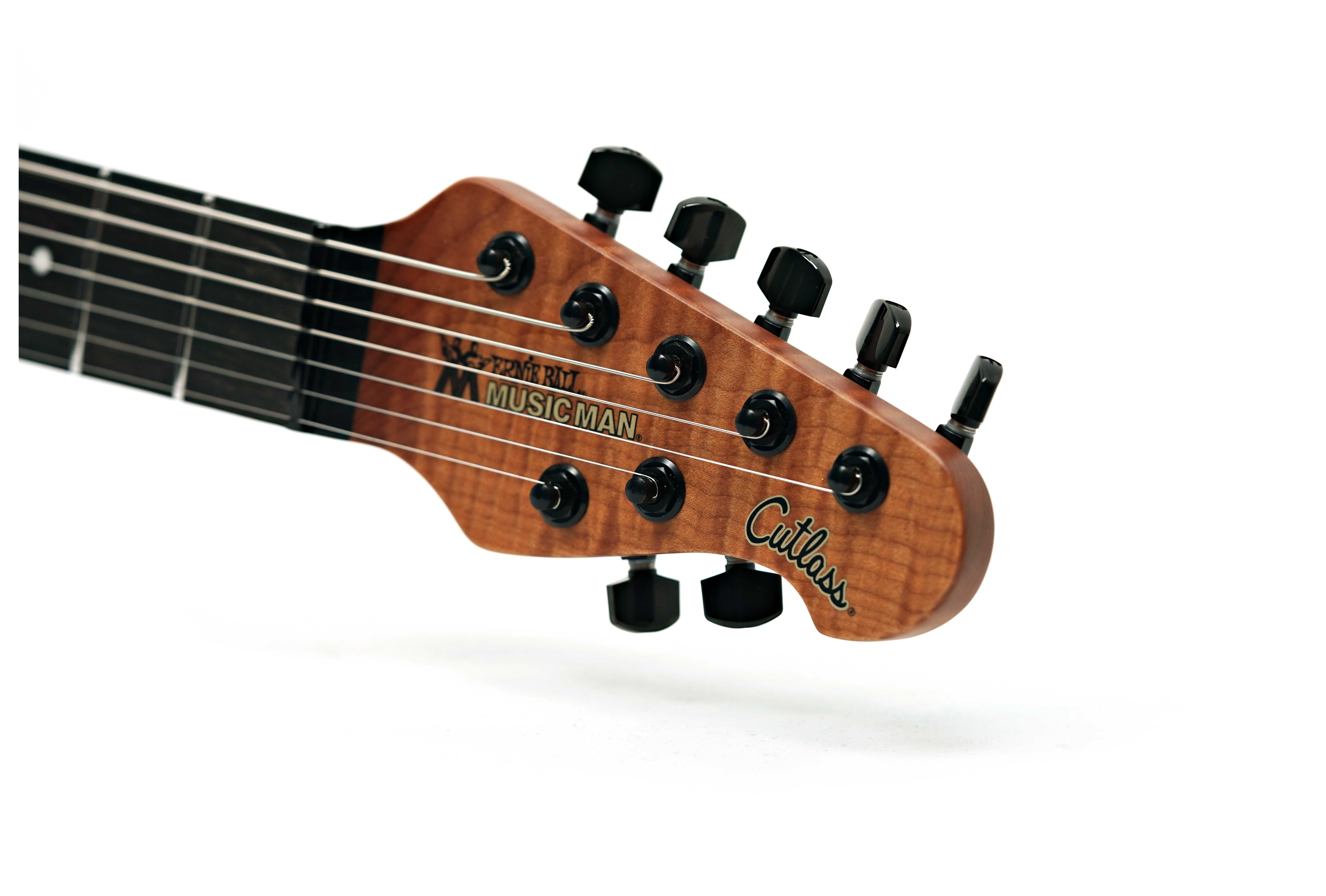 GUITARGUITAR Music Man Cutlass HH Trem 7 Jason Richardson Burl Ebony Fingerboard #S12332