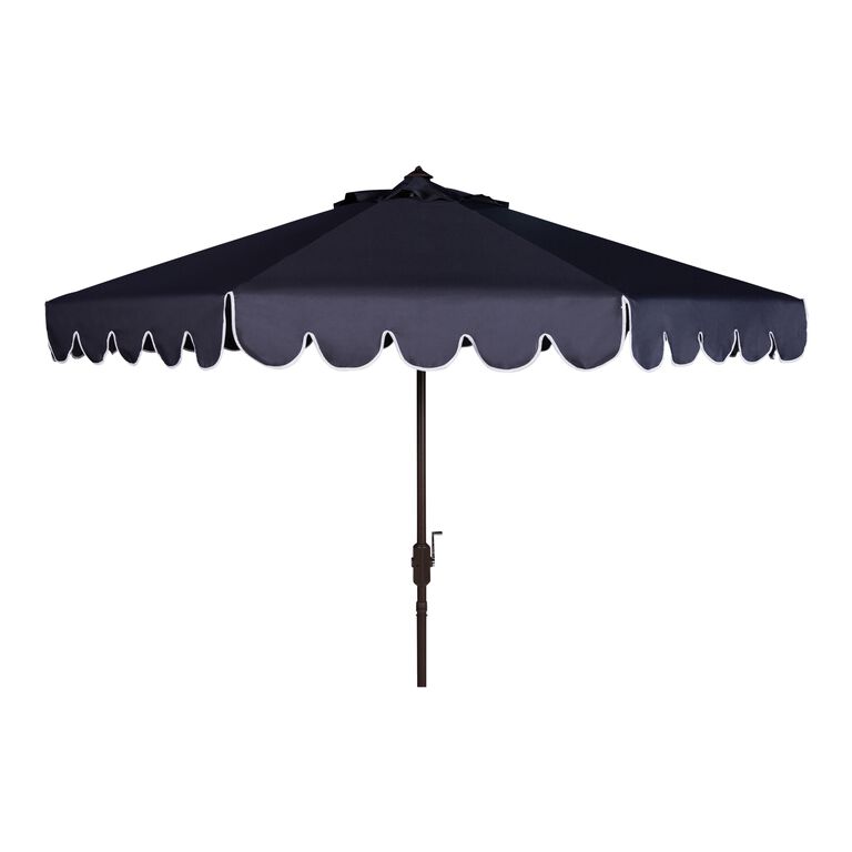 World Market Scalloped 9 Foot Tilting Patio Umbrella