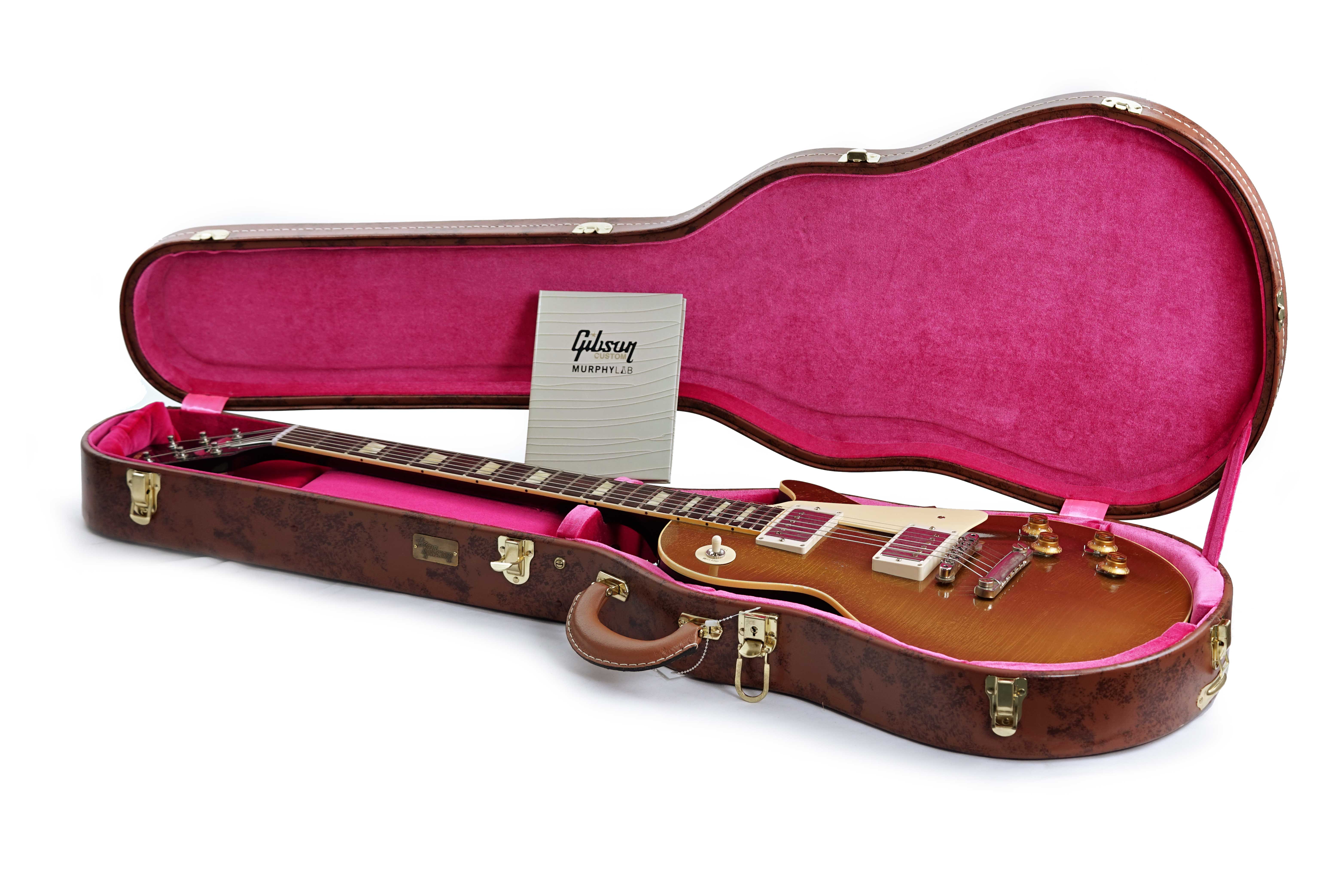 GUITARGUITAR Gibson Custom Shop Murphy Lab 1957 Les Paul Reissue Light Aged Goldtop Darkback #74301