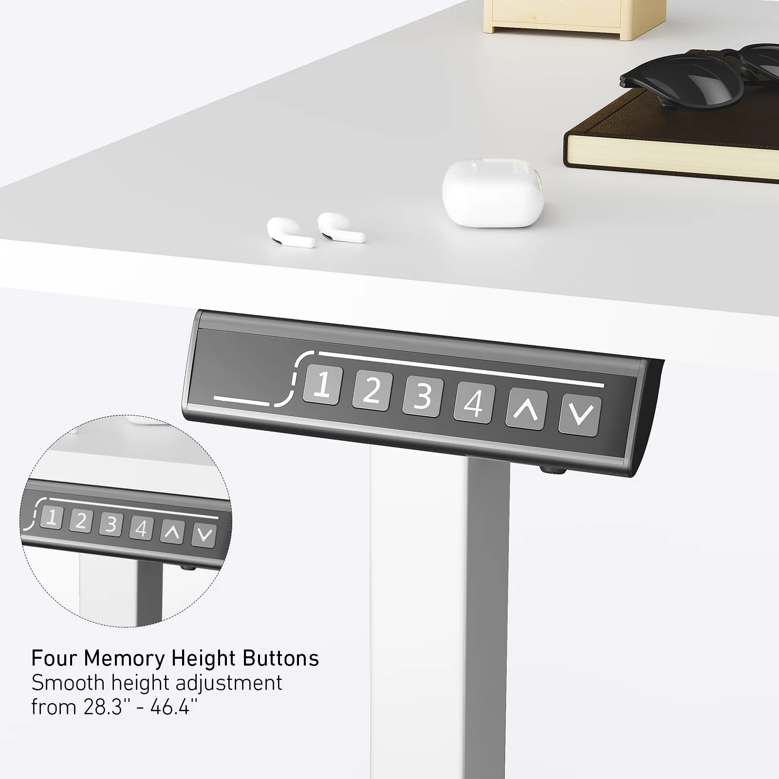 DeerRun®Electric Standing Desk, 39 x 23 Inches Height Adjustable