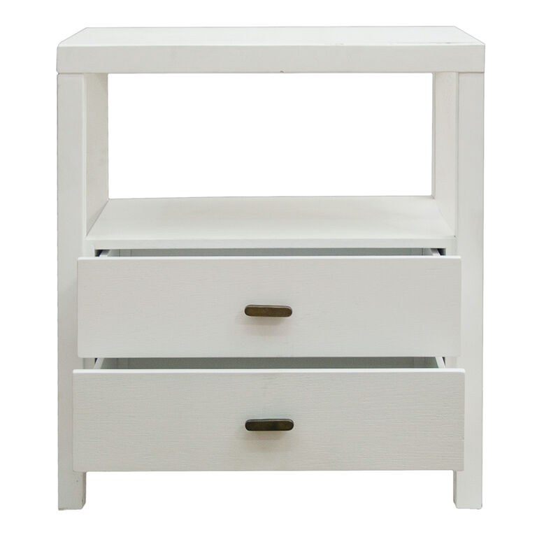 World Market Goswell Wood Nightstand with Storage
