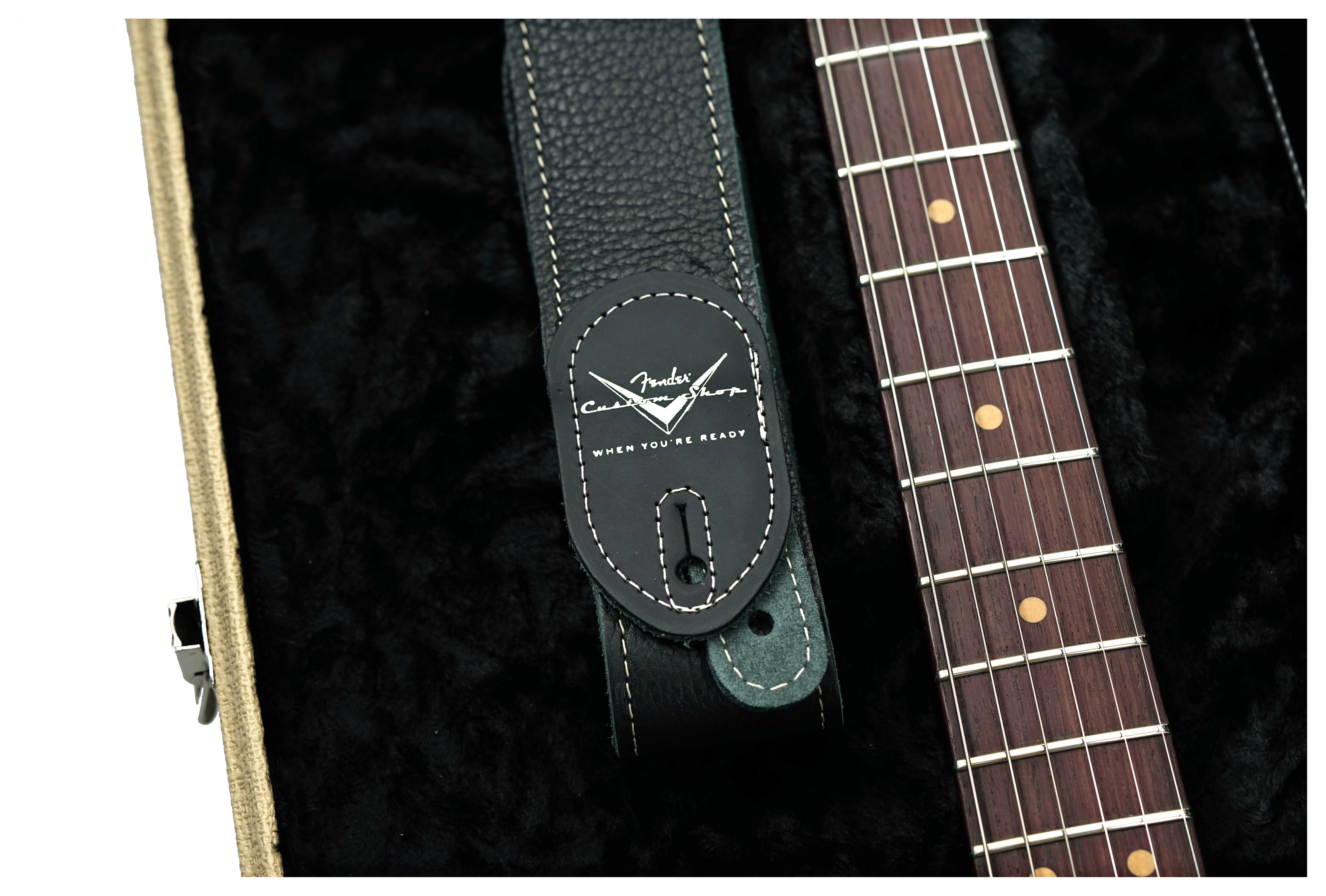 GUITARGUITAR Fender Custom Shop 1963 Stratocaster Heavy Relic with Closet Classic Hardware Daphne Blue Over Black #CZ582547