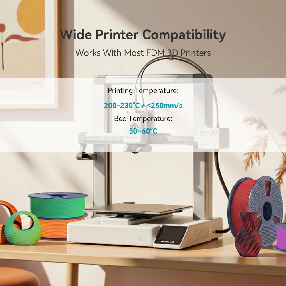 SUNLU Matte PLA Dual-Color 3D Printer Esthenic Filament 1KG, Seamless Two-Tone Shifts & Soft Matte Finish